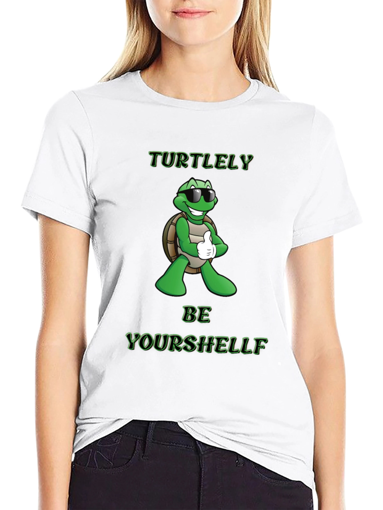 Black Turtley Be Yourshelff T-Shirt view 9