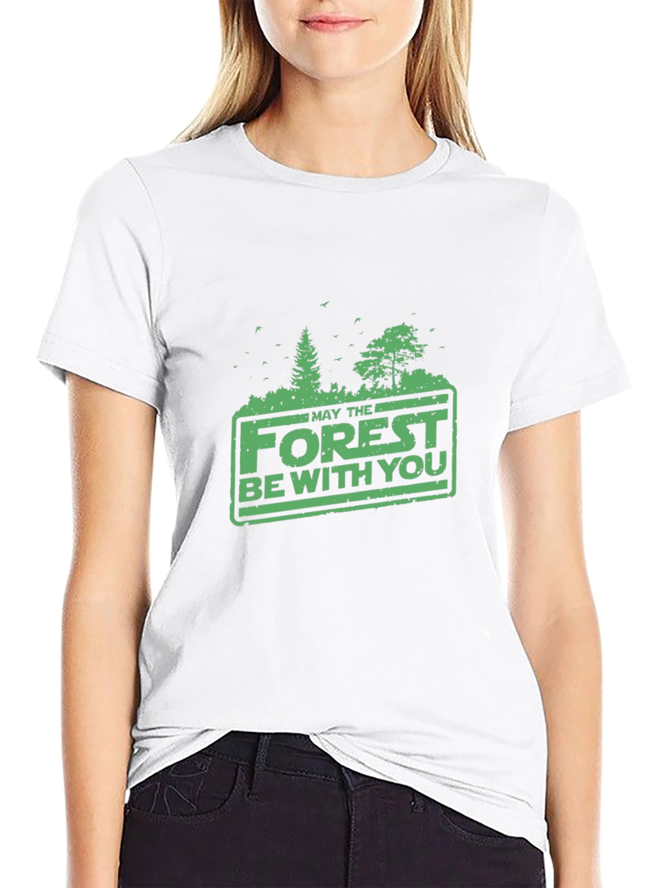 Black Forest Be With You Graphic Tee - Black view 9