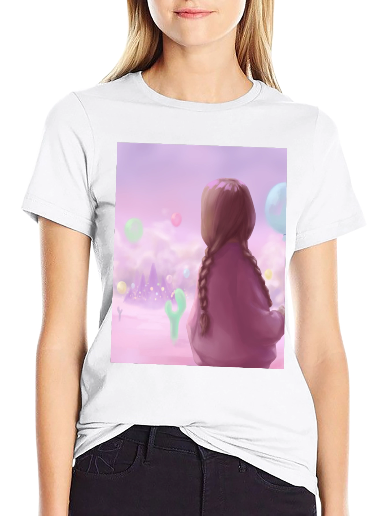 Black Pastel Dreams T-Shirt - Unique Graphic Tee view 9