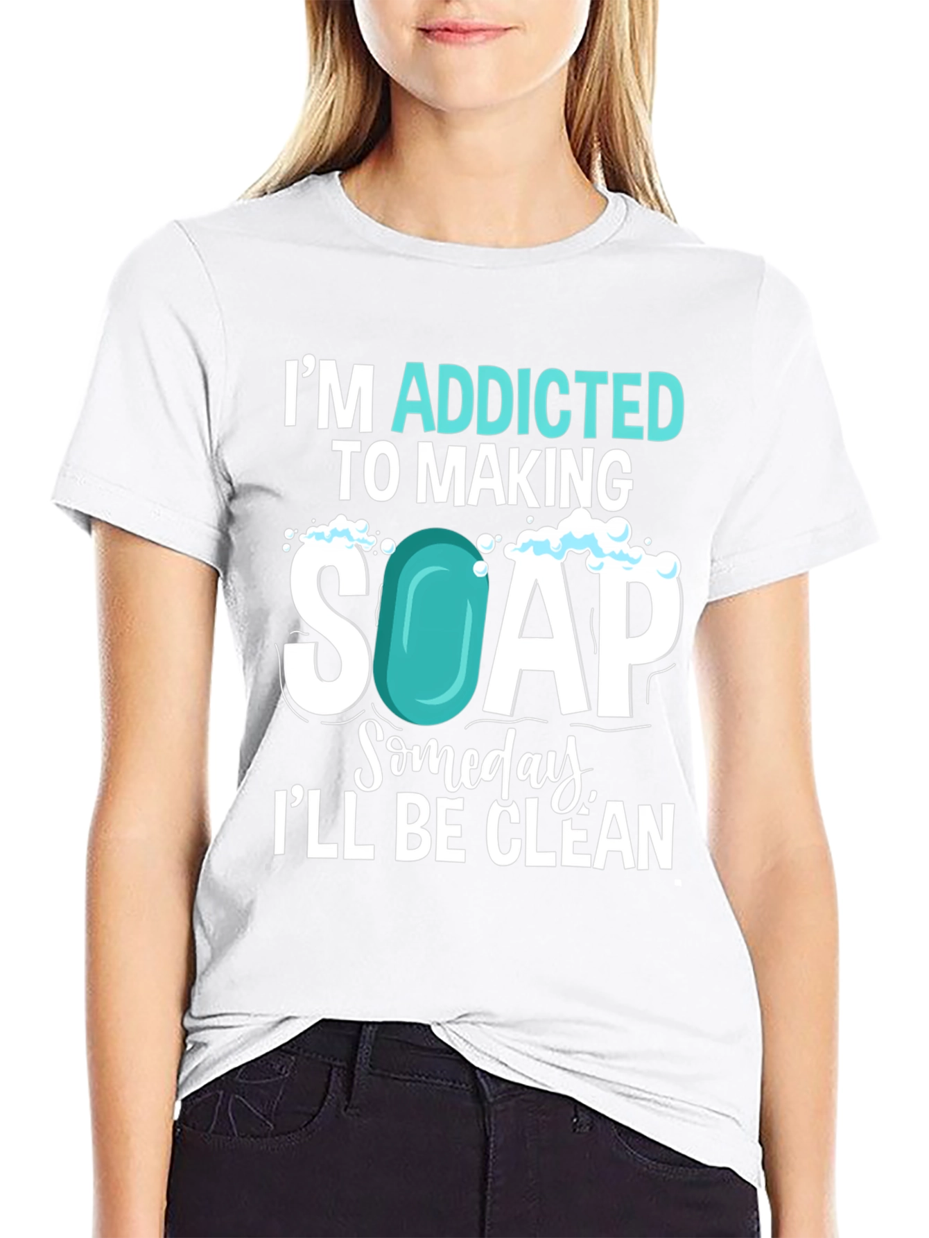 Black Addicted to Making Soap T-Shirt view 9