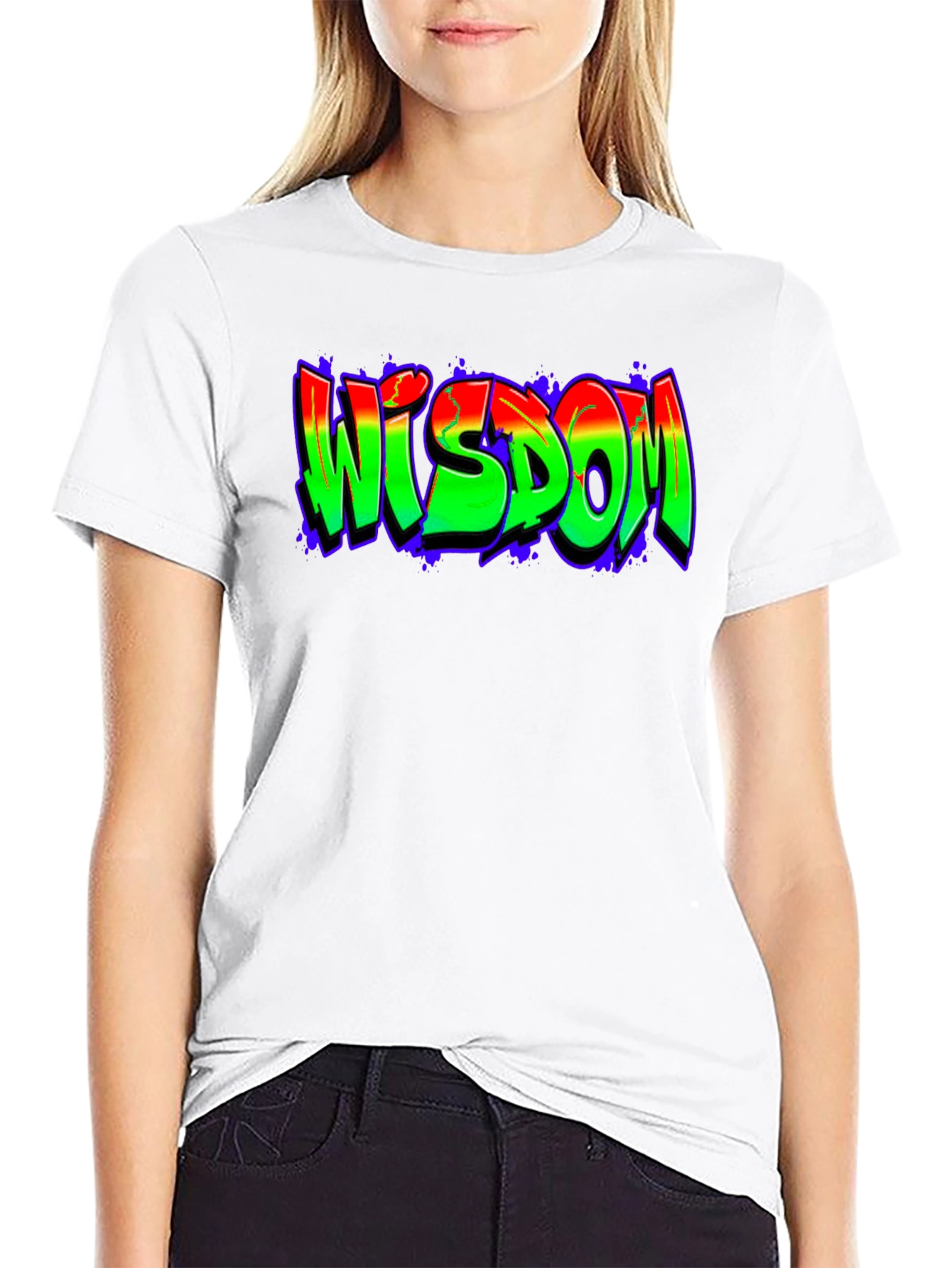 Black Wisdom Graffiti T-Shirt - Urban Streetwear view 9