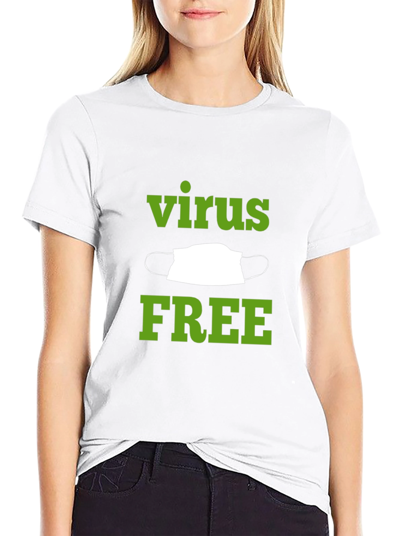 Black Virus Free T-Shirt - Protective Wear view 9