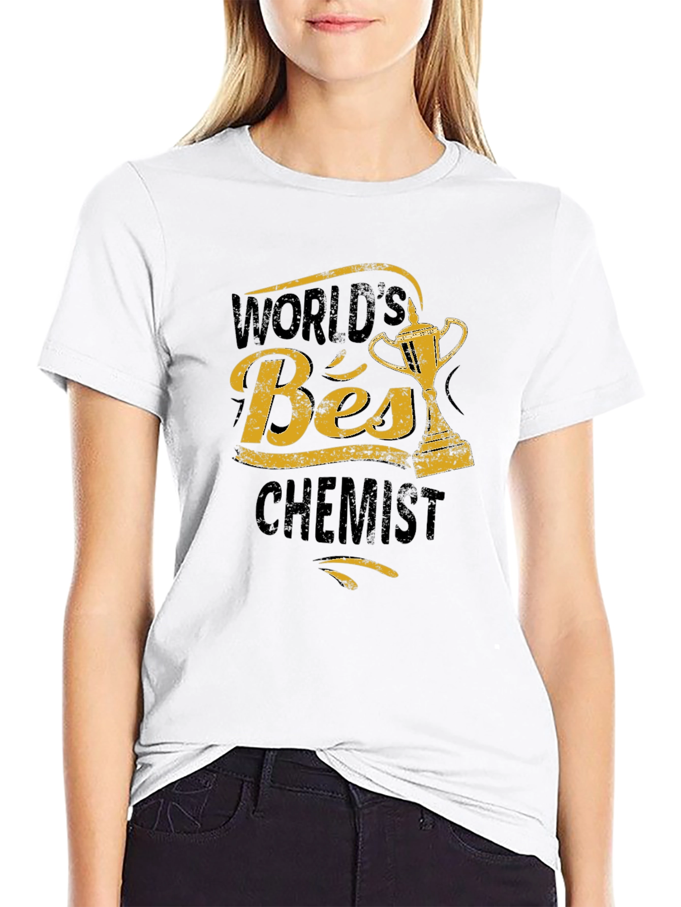 Black World's Best Chemist Black Graphic T-Shirt view 9