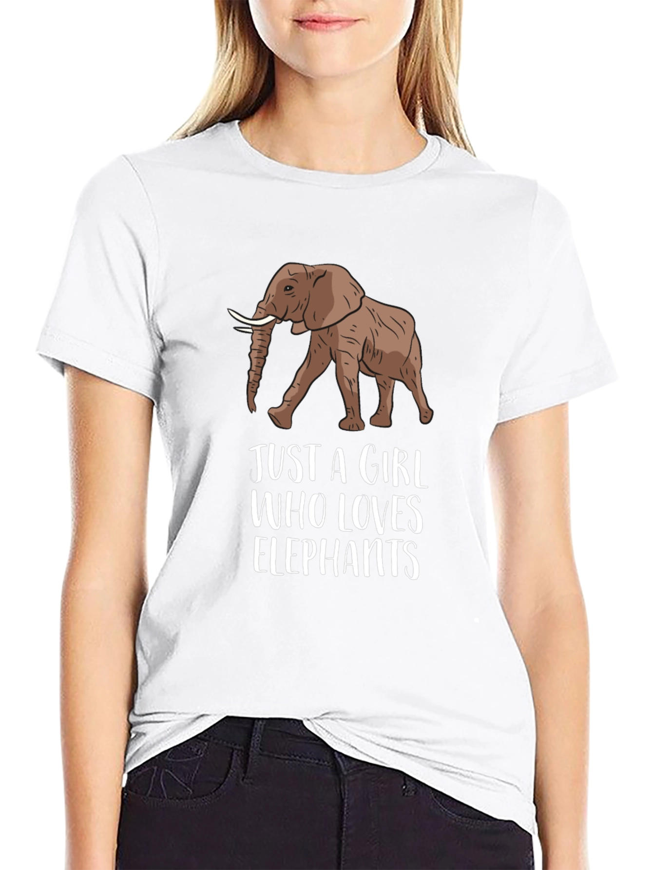 Black Elephant Lover Graphic Tee - Unisex Black T-Shirt view 9