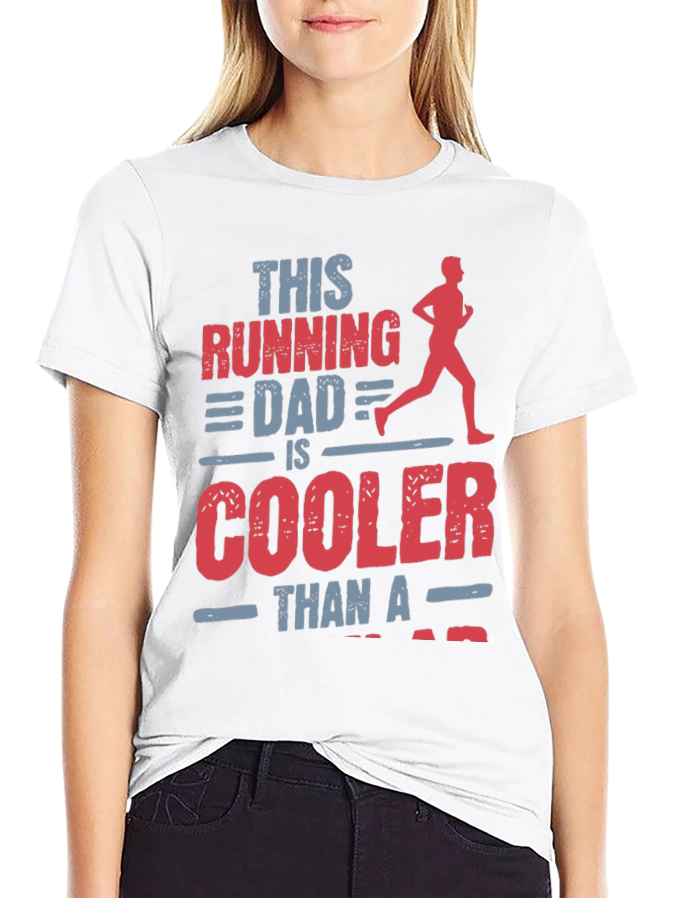 Black Running Dad T-Shirt - Cooler Than a... view 9