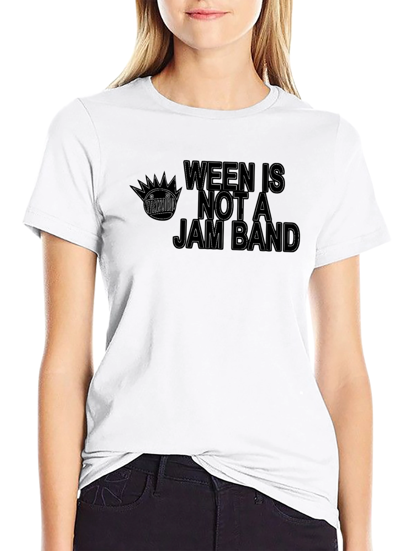 Black Ween Is Not A Jam Band Black T-Shirt view 9