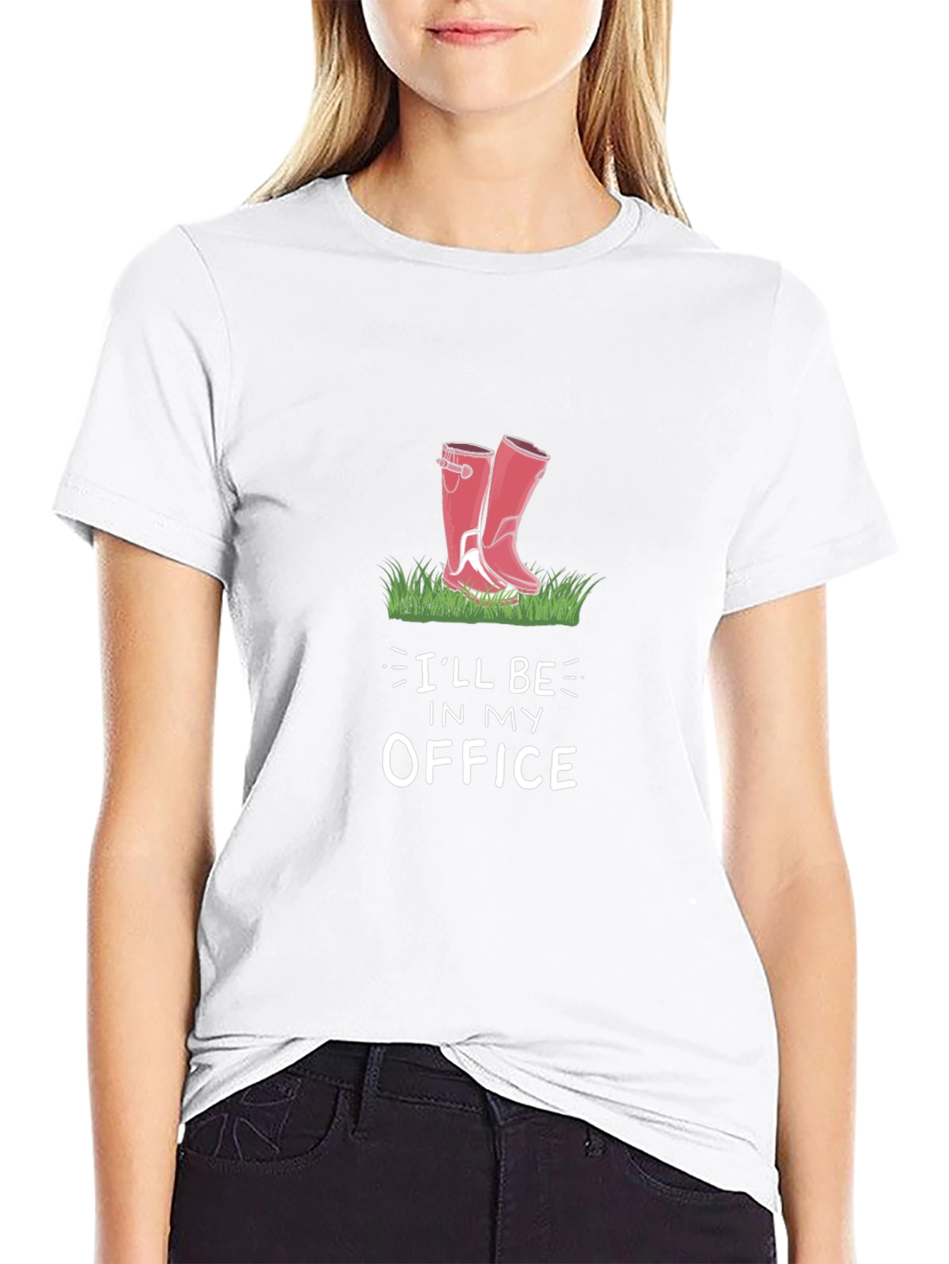 Black Gardening T-Shirt - I'll Be In My Office view 9