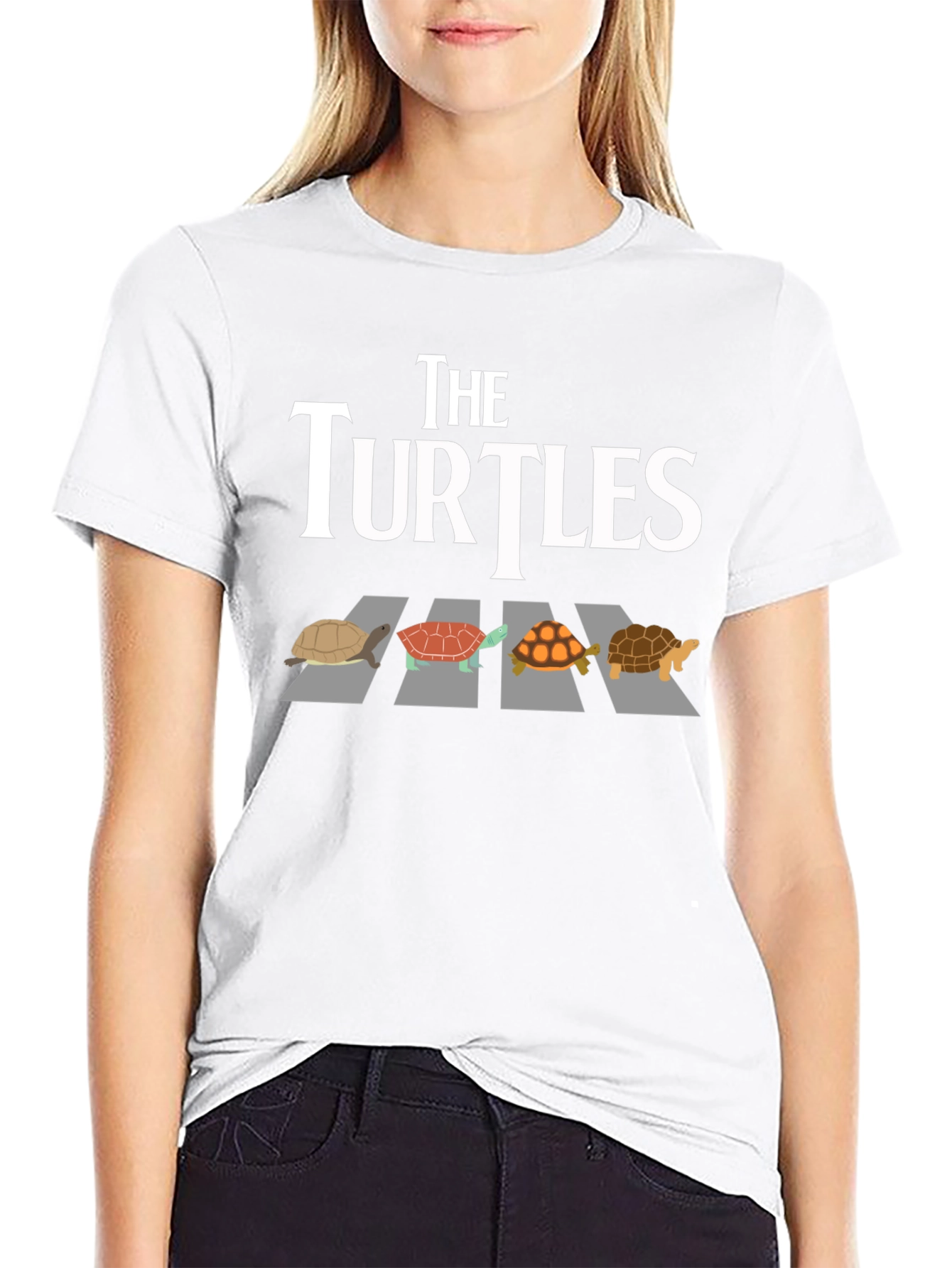 Black The Turtles Graphic T-Shirt view 9