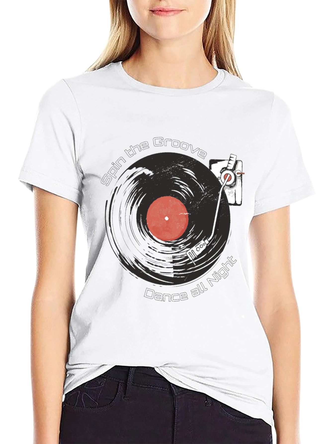 Black Spin the Groove Tee - Dance All Night! view 9