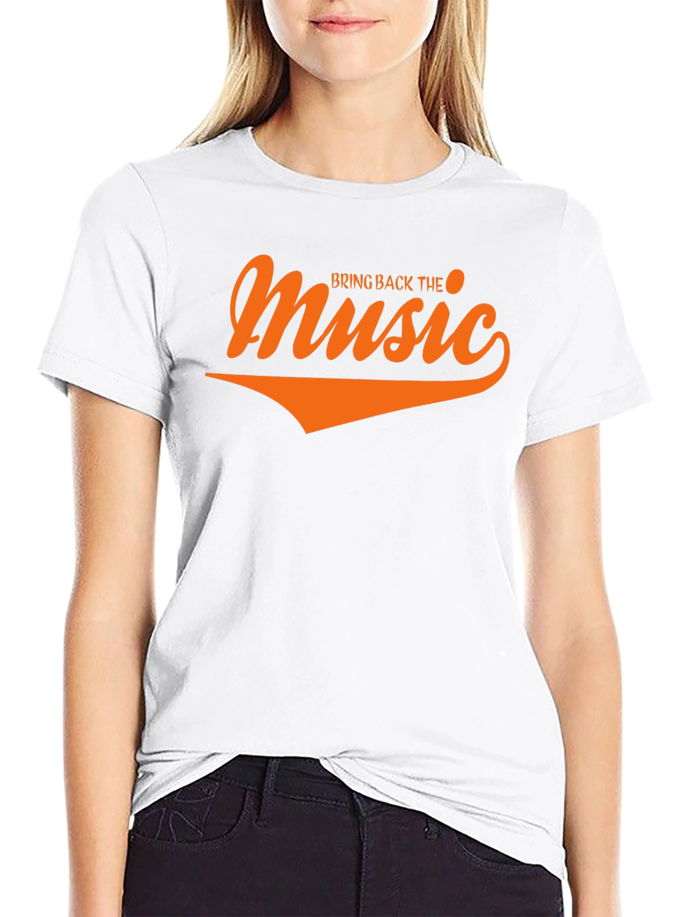 Black Bring Back The Music Graphic Tee view 9