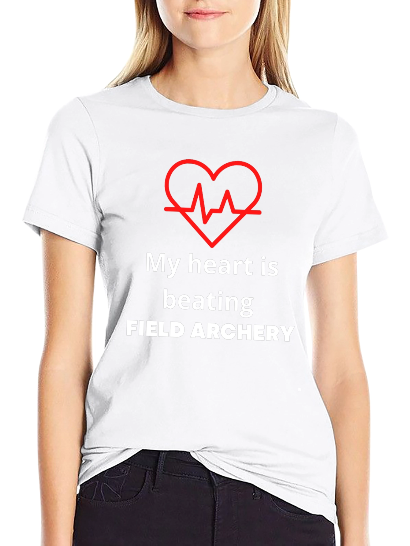 Black Field Archery Heartbeat T-Shirt view 9