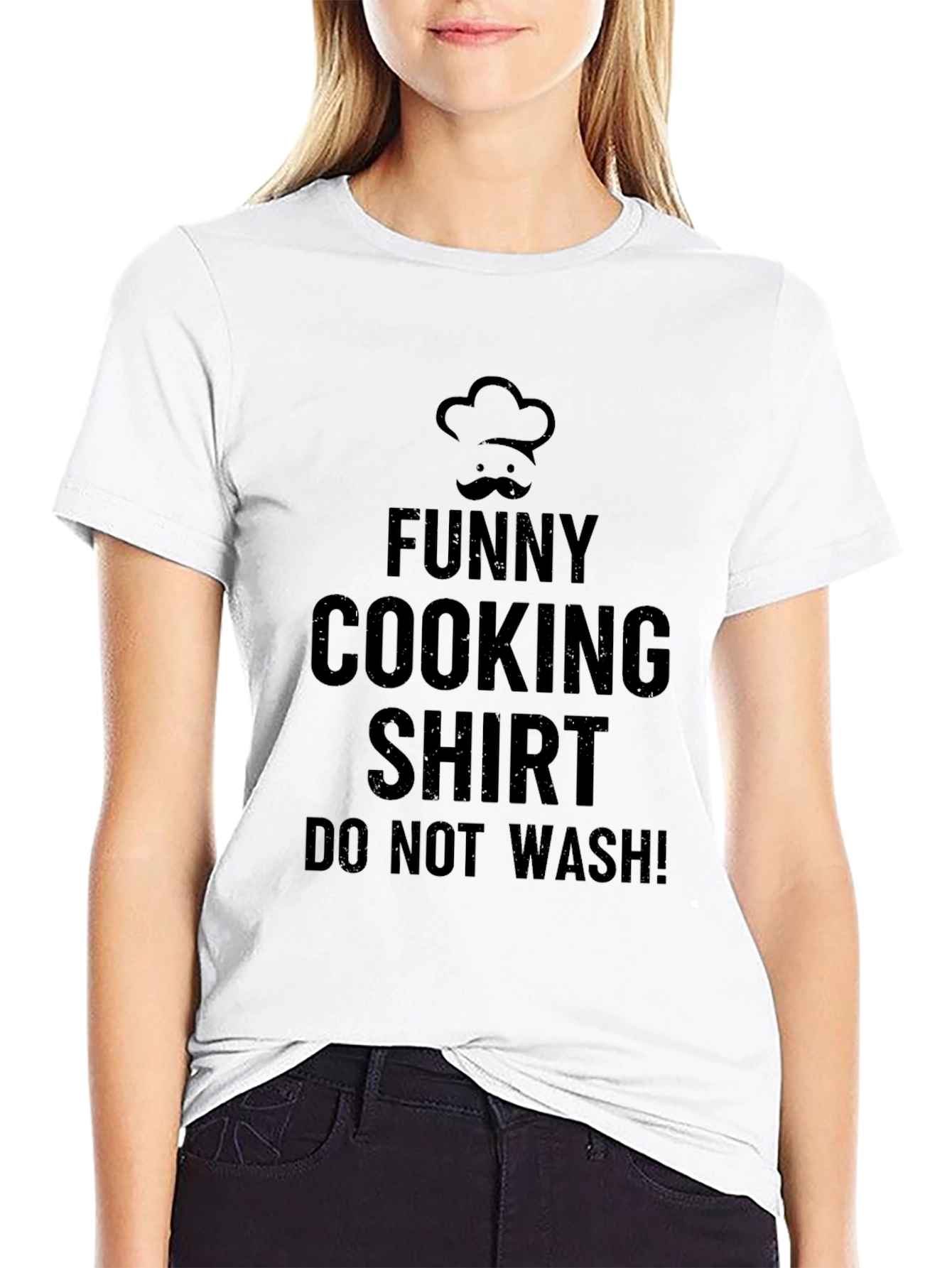 Black Funny Cooking Shirt - Do Not Wash Chef Tee view 9
