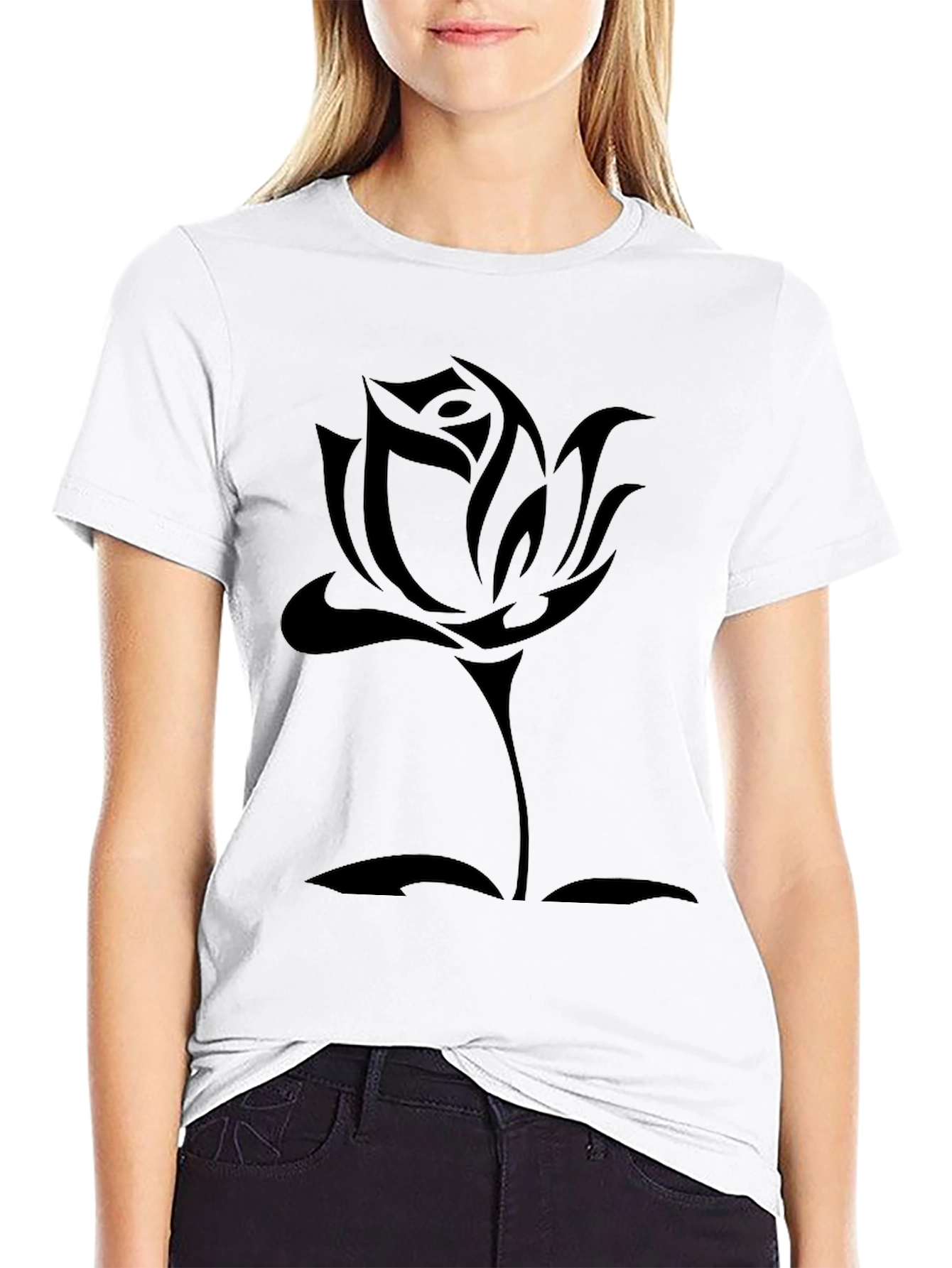 Black Black Rose Graphic Tee - Men's Classic Fit view 9