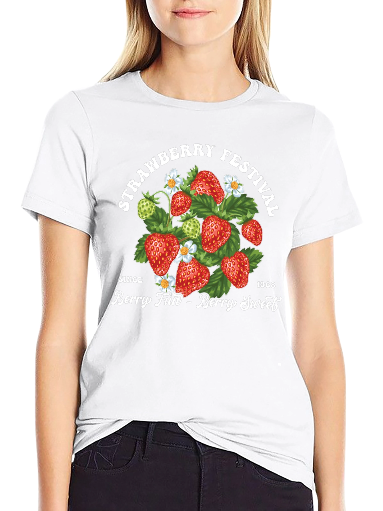 Black Strawberry Festival Graphic Tee - Berry Fun, Berry Sweet! view 9