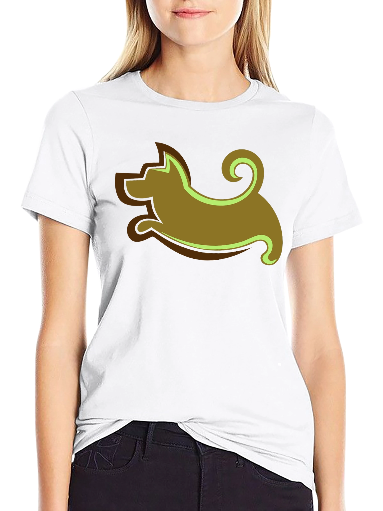 Black Dog Graphic Tee - Black Casual Shirt view 9