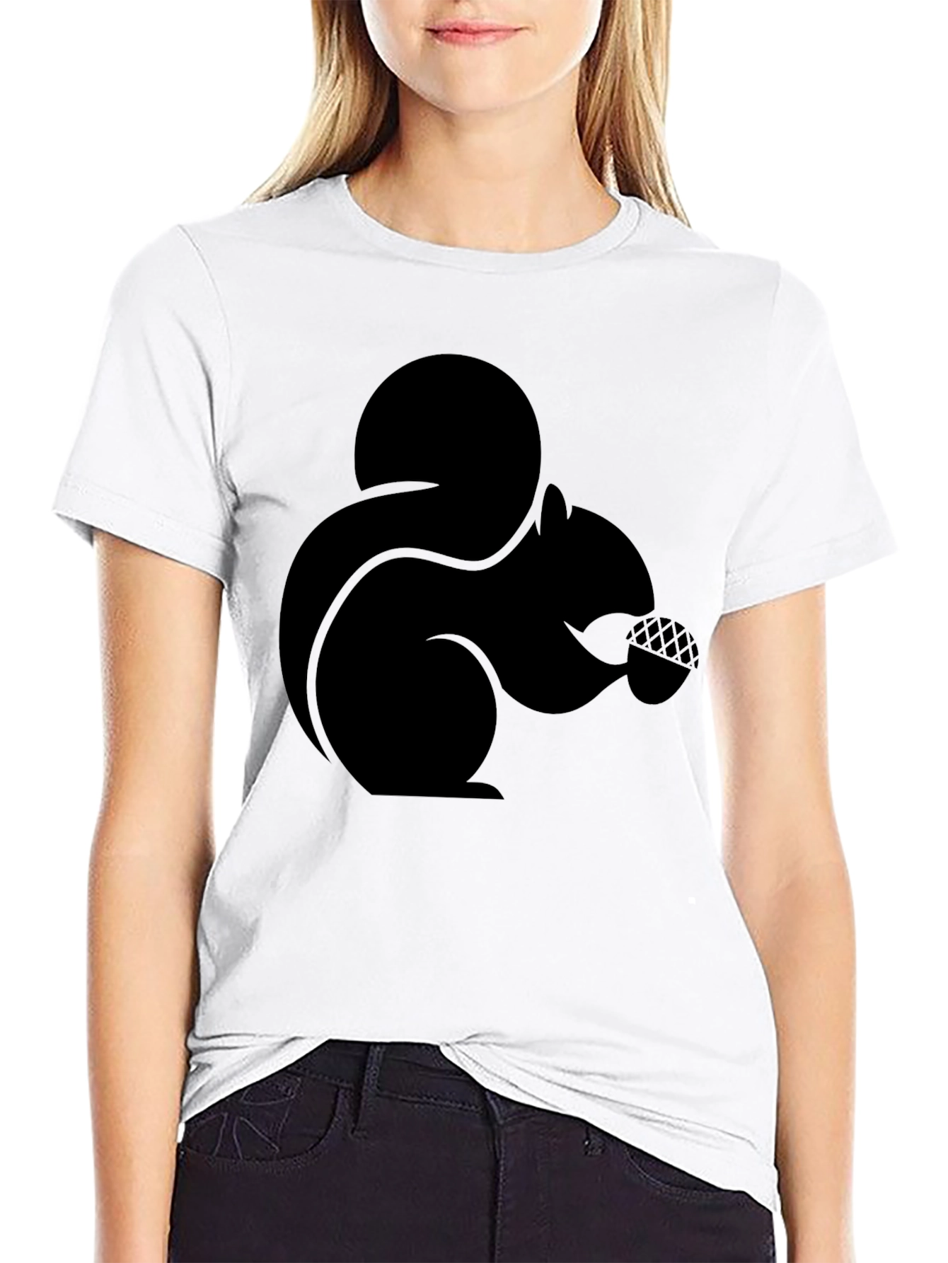 Black Black Squirrel Graphic Tee - Nature Lover's Gift view 9