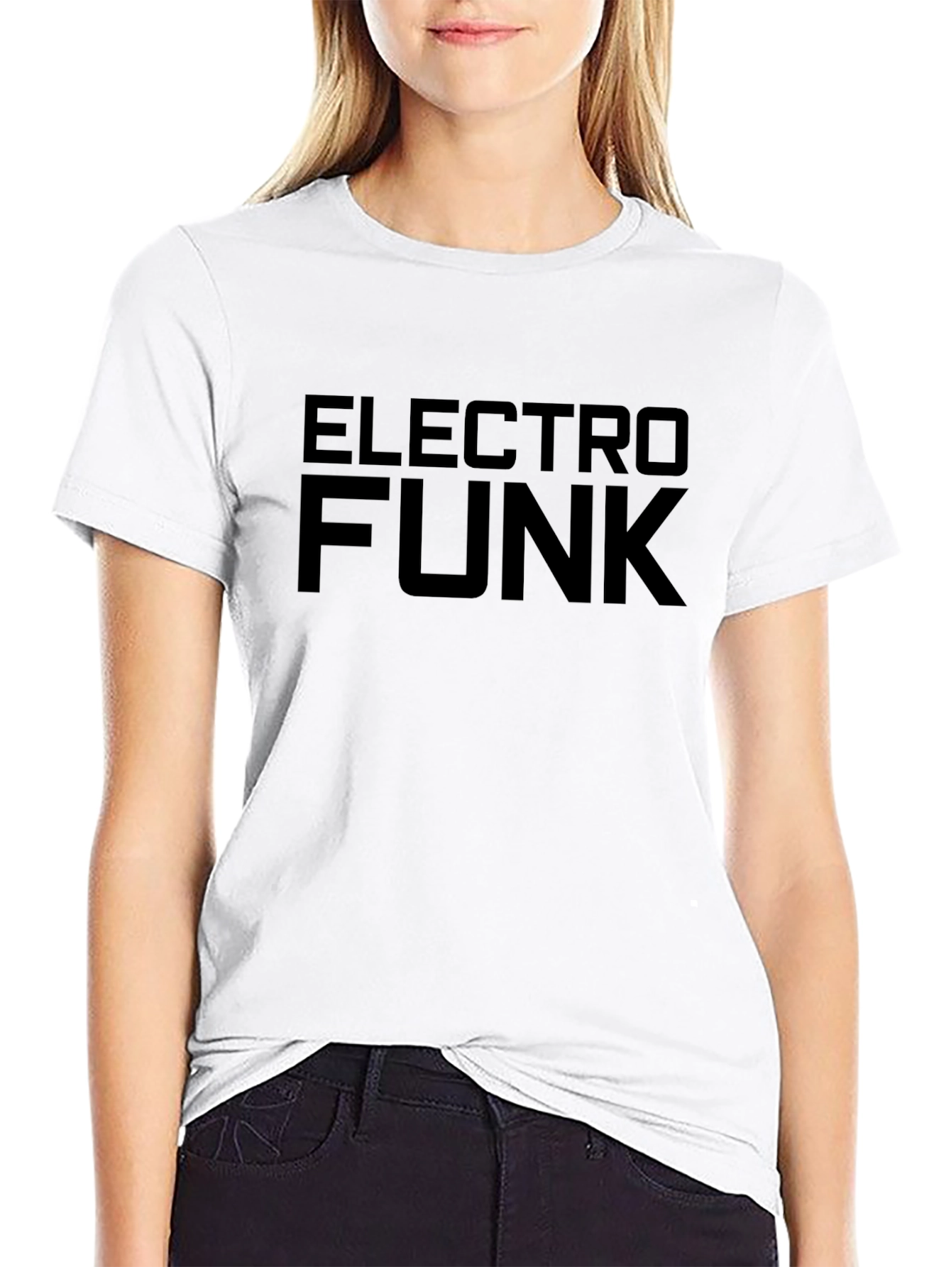 Black Electro Funk Black T-Shirt view 9
