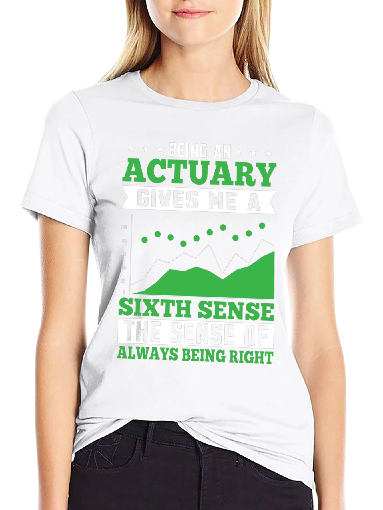 Black Actuary Sixth Sense Graphic T-Shirt view 9
