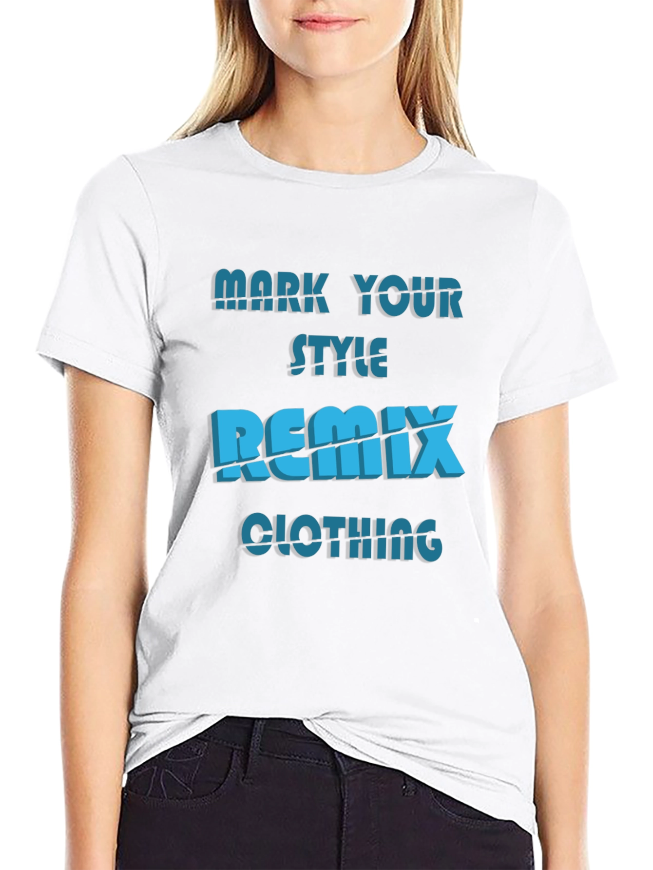 Black Remix Clothing Style T-Shirt - Bold Graphic Tee view 9
