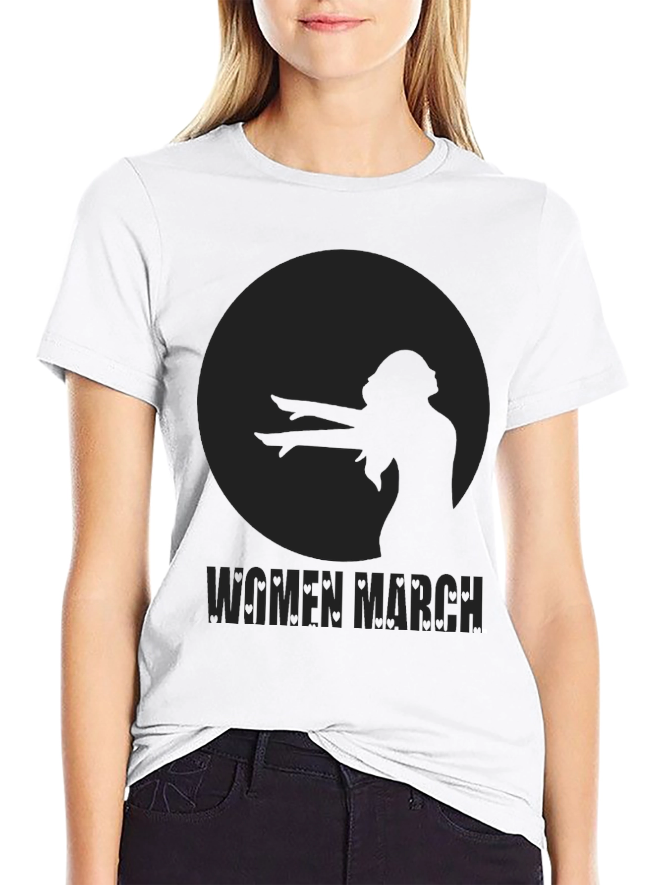 Black Women March Graphic Tee - Black view 9