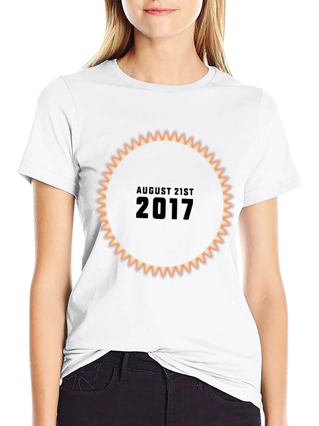 Black Total Solar Eclipse August 21st 2017 T-Shirt view 9