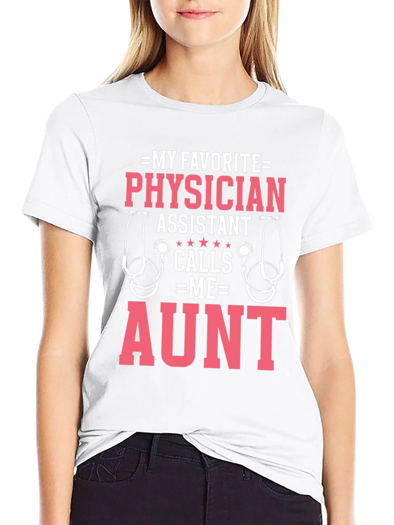 Black Physician Assistant Aunt T-Shirt view 9