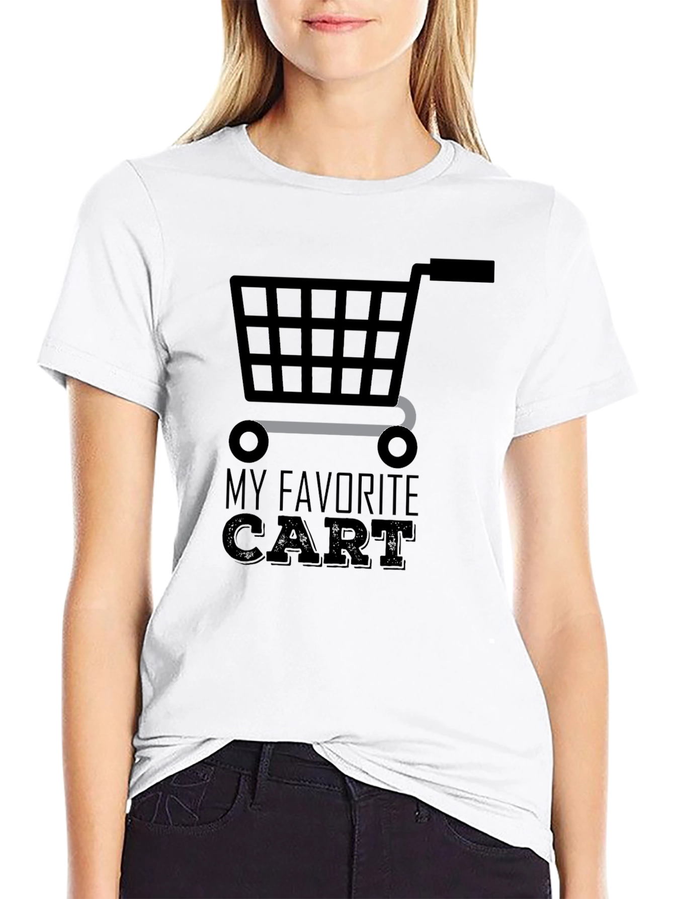 Black My Favorite Cart Graphic Tee - Unisex view 9