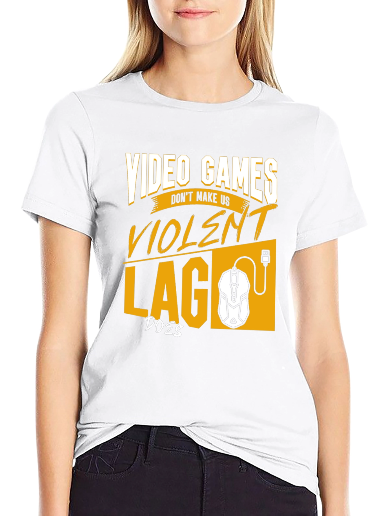 Black Gamer T-Shirt: Video Games Don't Make Us Violent view 9