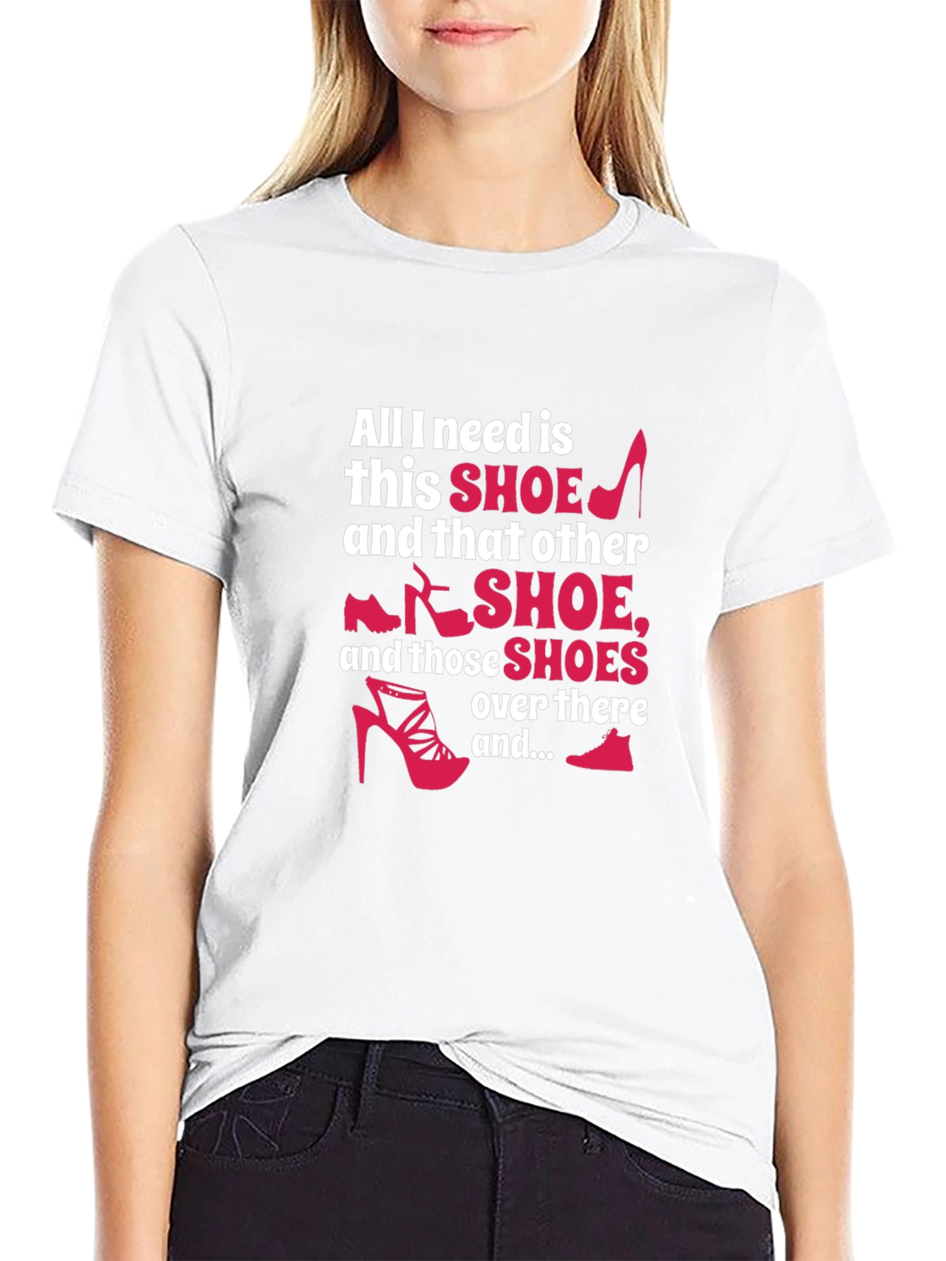 Black Shoe Lover T-Shirt - Funny Graphic Tee view 9