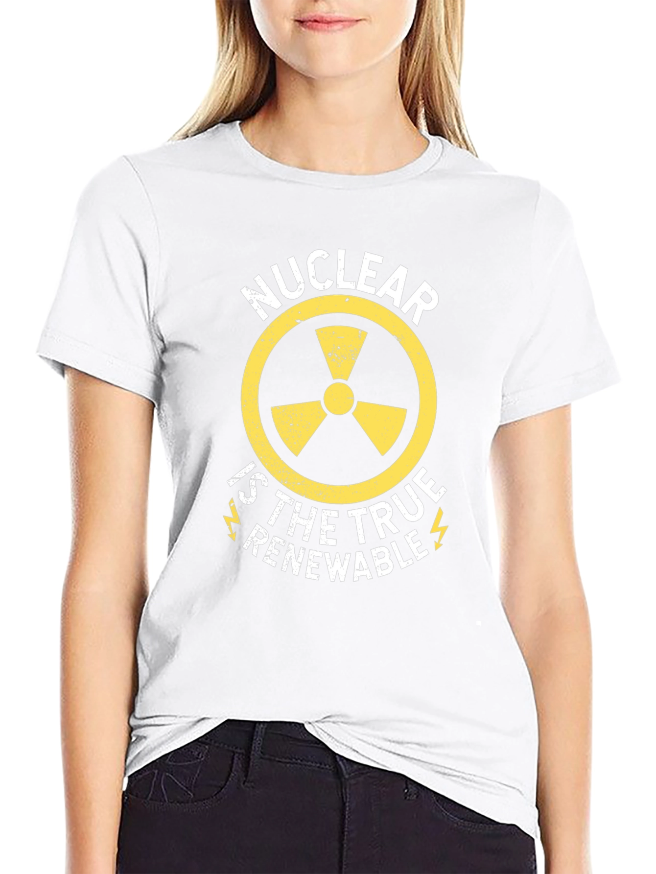Black Nuclear is True Renewable Graphic Tee view 9