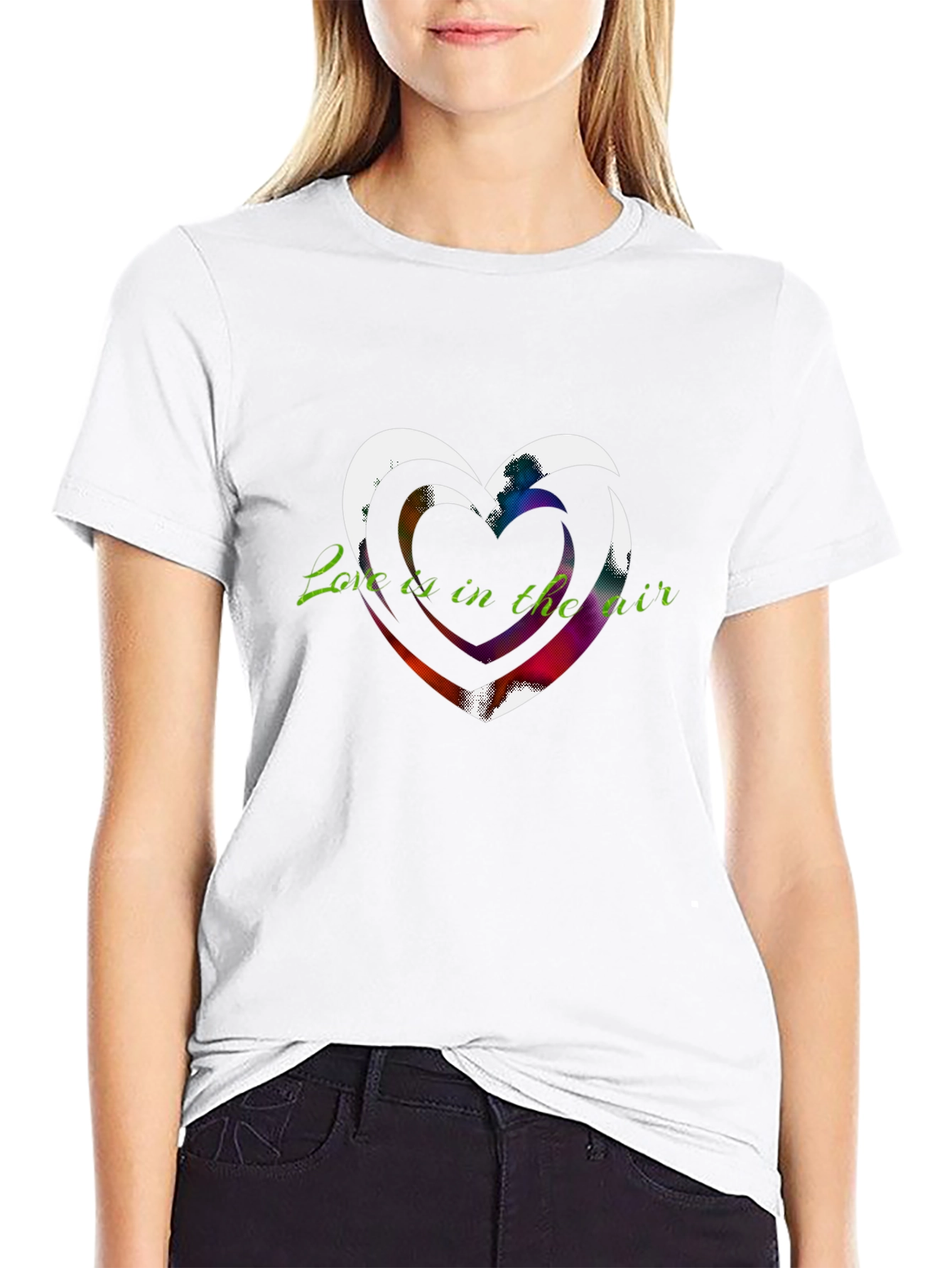 Black Love is in the Air Graphic T-Shirt view 9