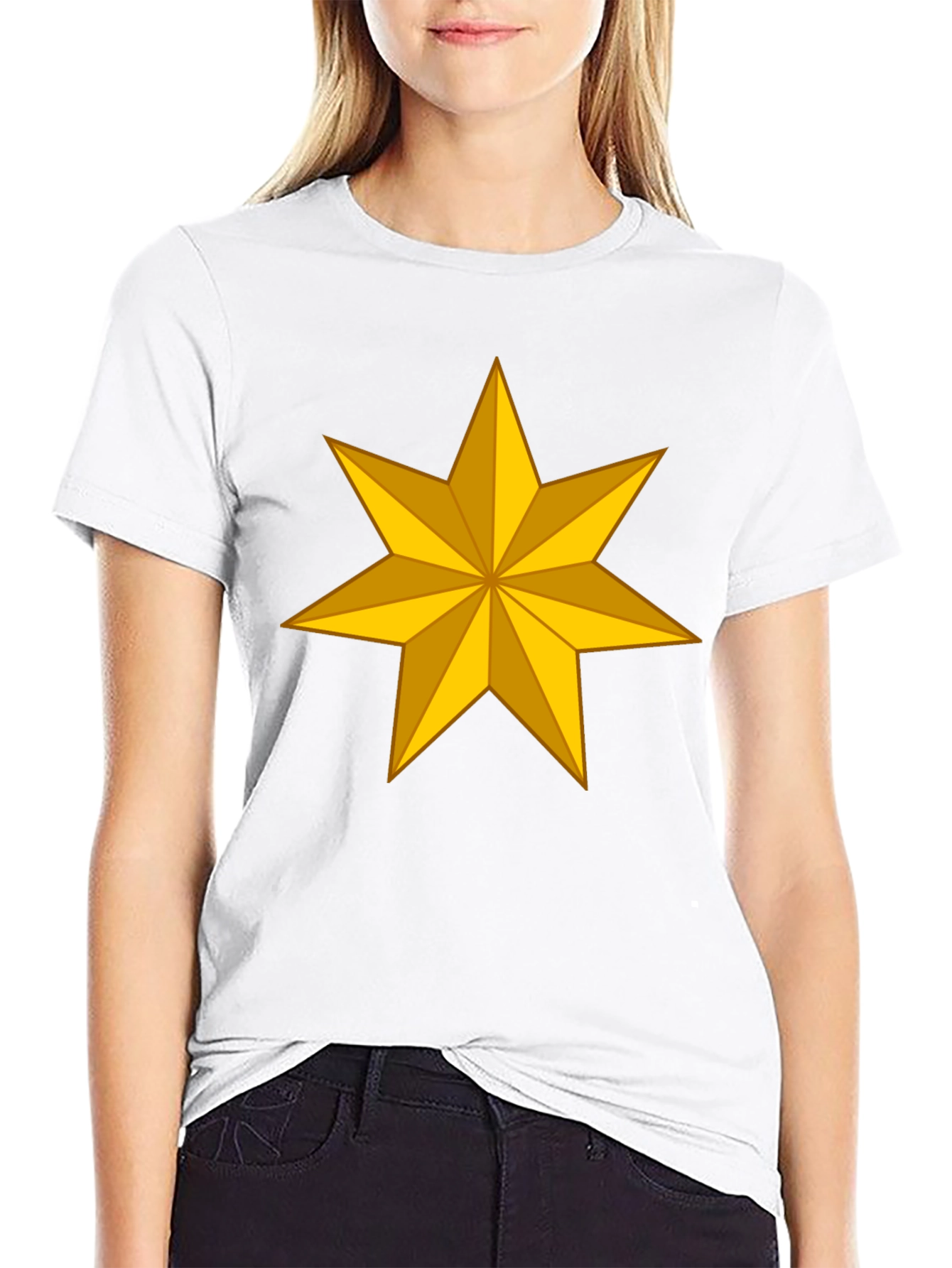 Golden Star Graphic Tee - Stylish Casual Wear - 9