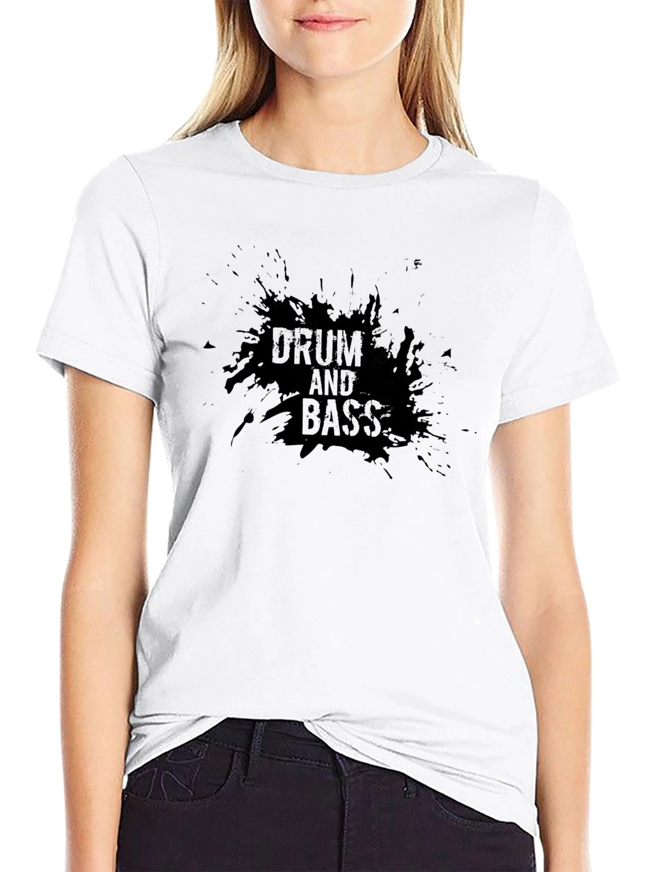 Black Drum and Bass T-Shirt - Black Music Tee view 9