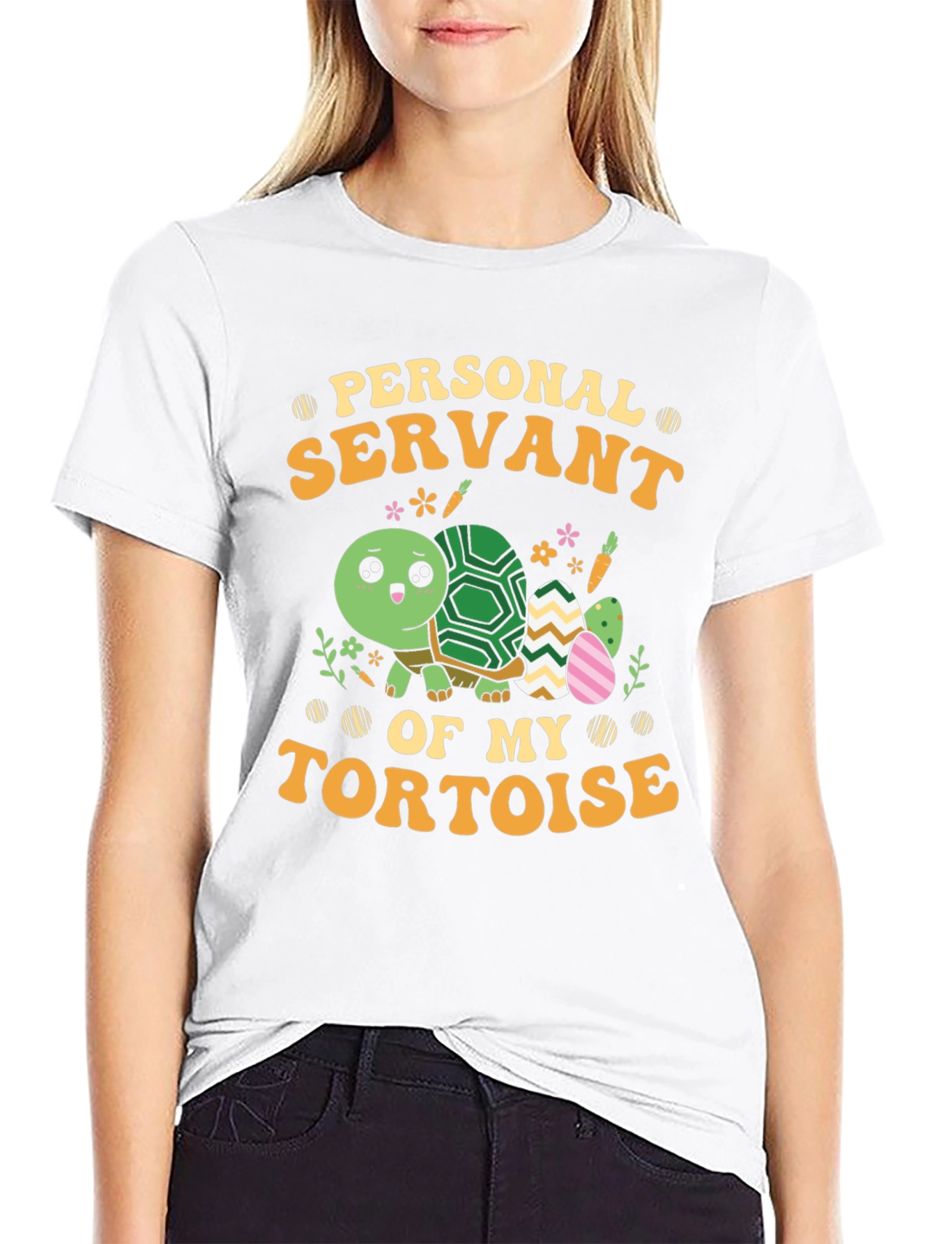 Black Personal Servant of My Tortoise Tee view 9