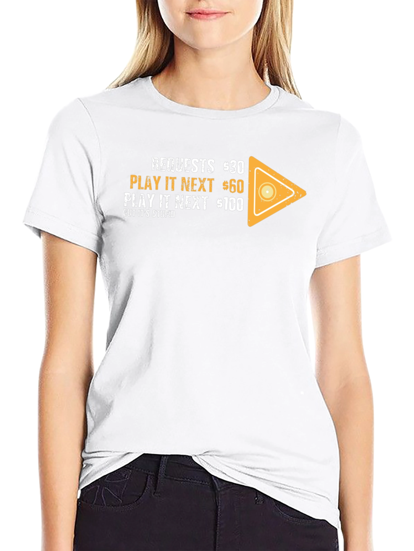 Black Requests Play It Next Tee - Unique Design view 9