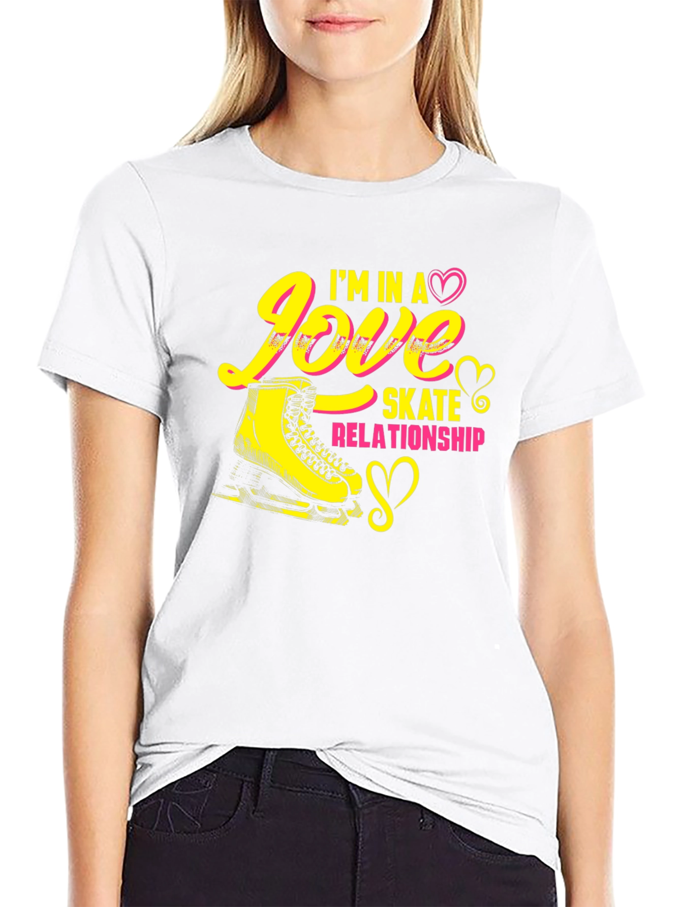 Black Love Skate Relationship T-Shirt view 9