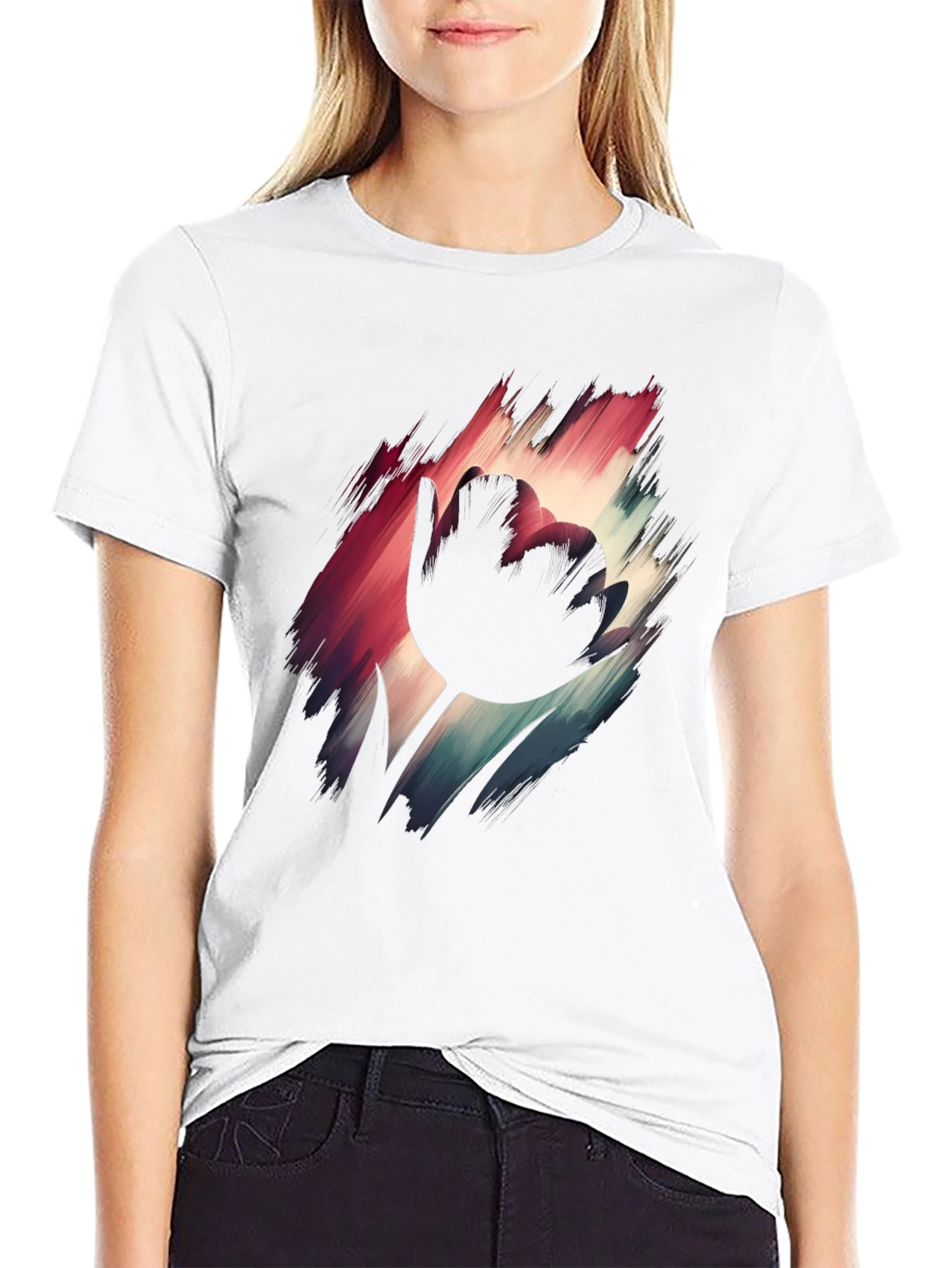 Tulip Silhouette Graphic Tee - Modern Art T-Shirt - 9