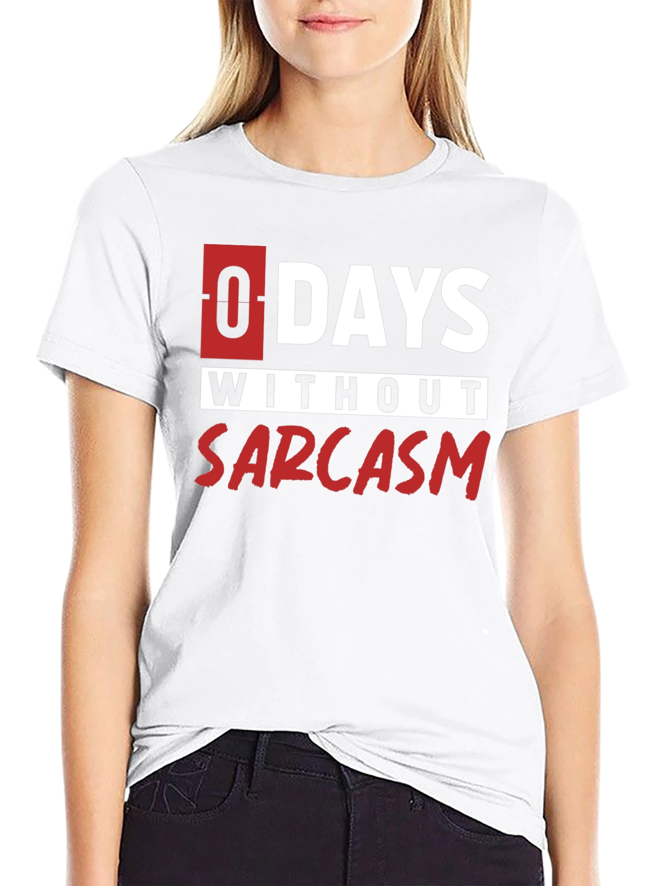 Black Sarcasm T-Shirt - Funny Daily Dose view 9