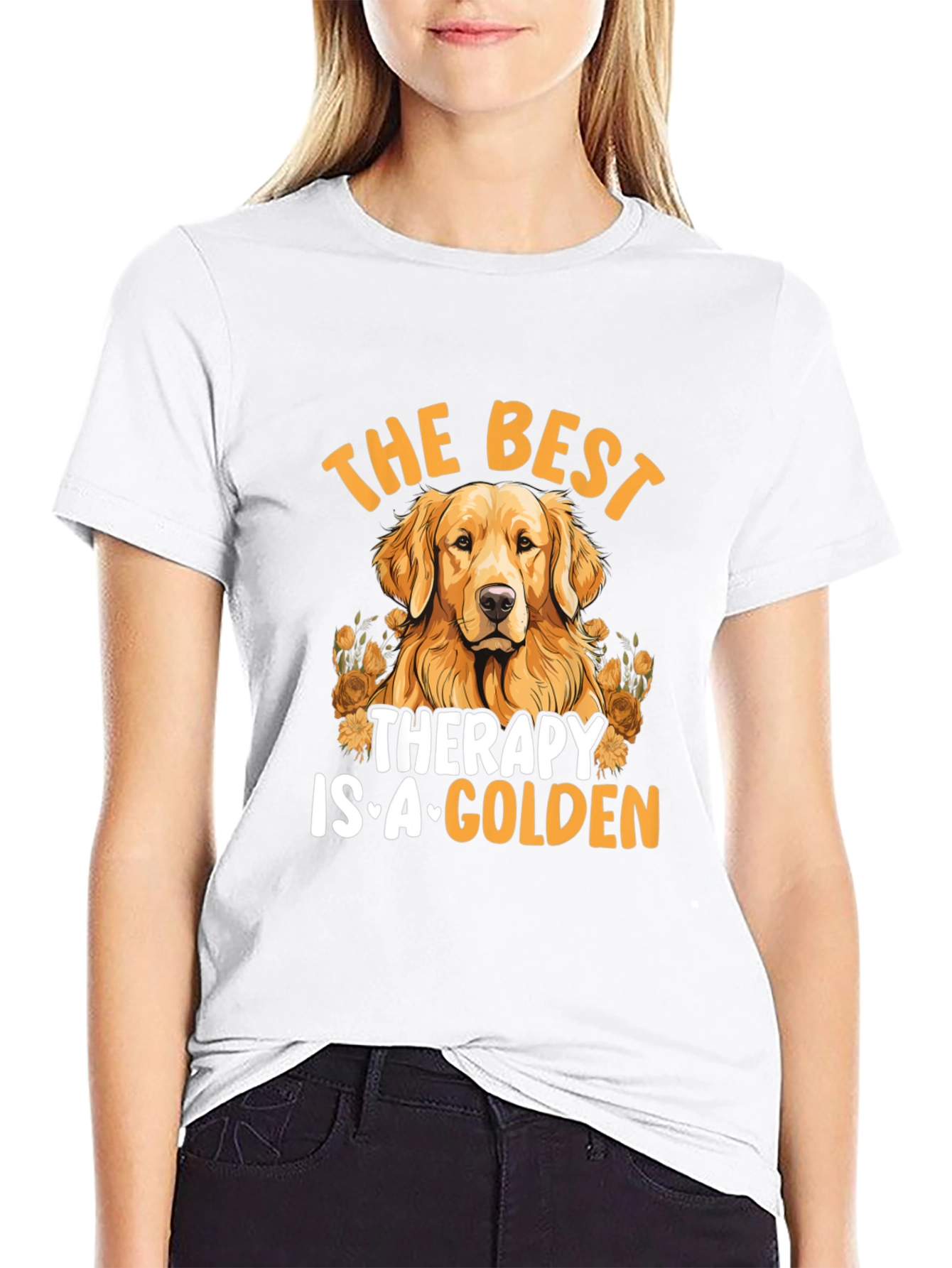 Best Therapy Golden Dog Graphic Tee - 9
