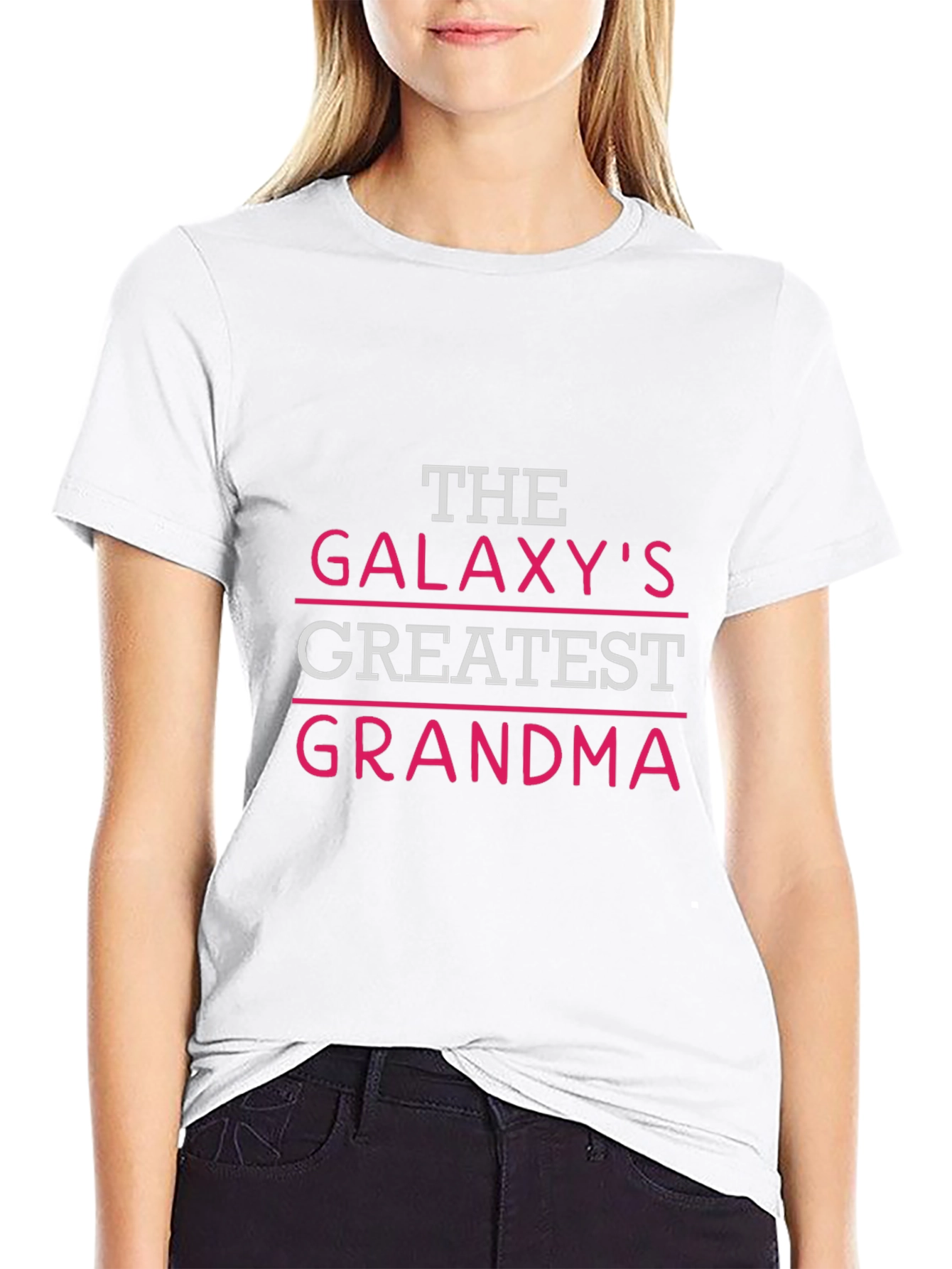 Black Galaxy's Greatest Grandma T-Shirt - Black view 9