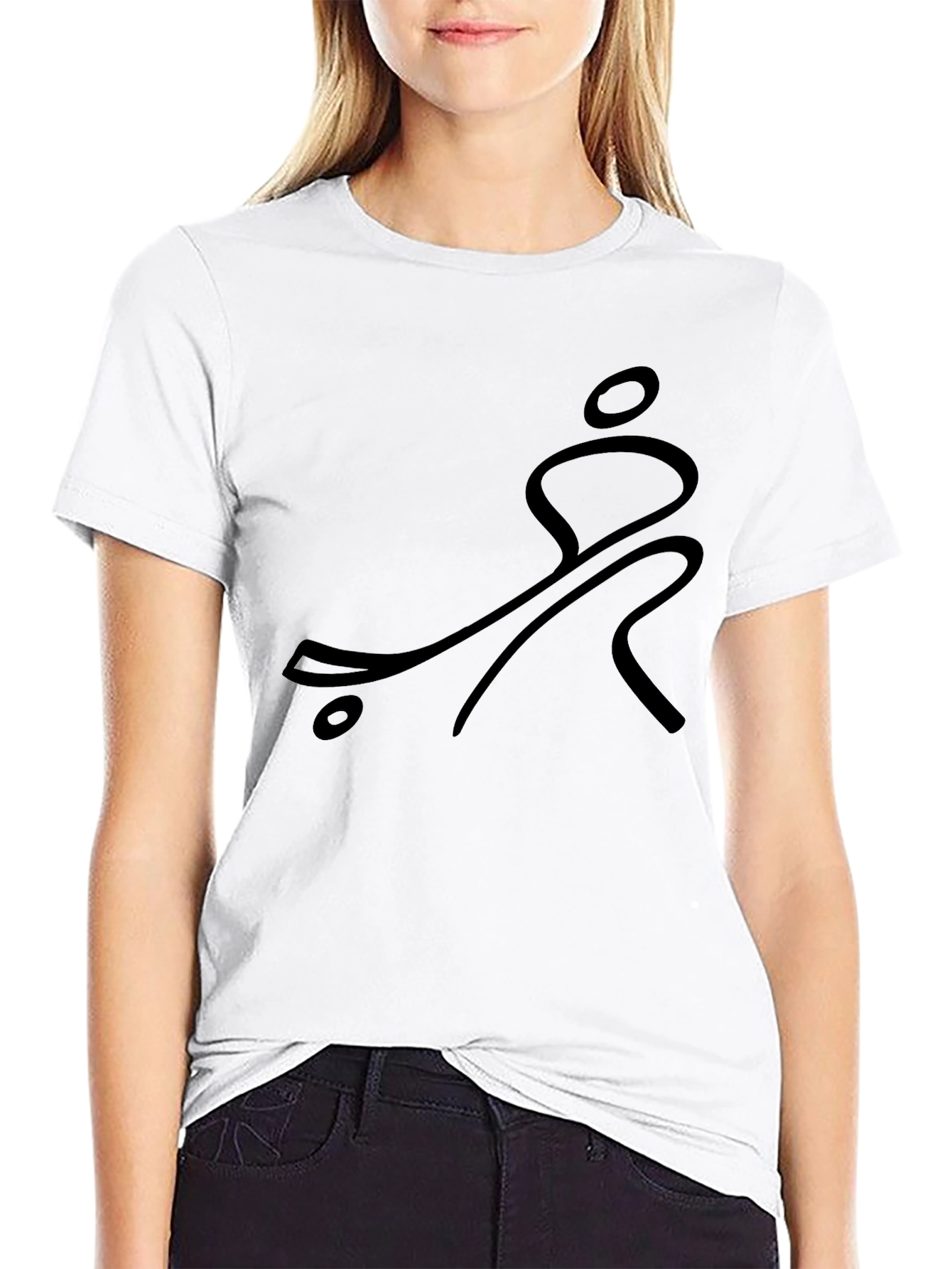 Black Skateboarder Graphic T-Shirt - Black view 9