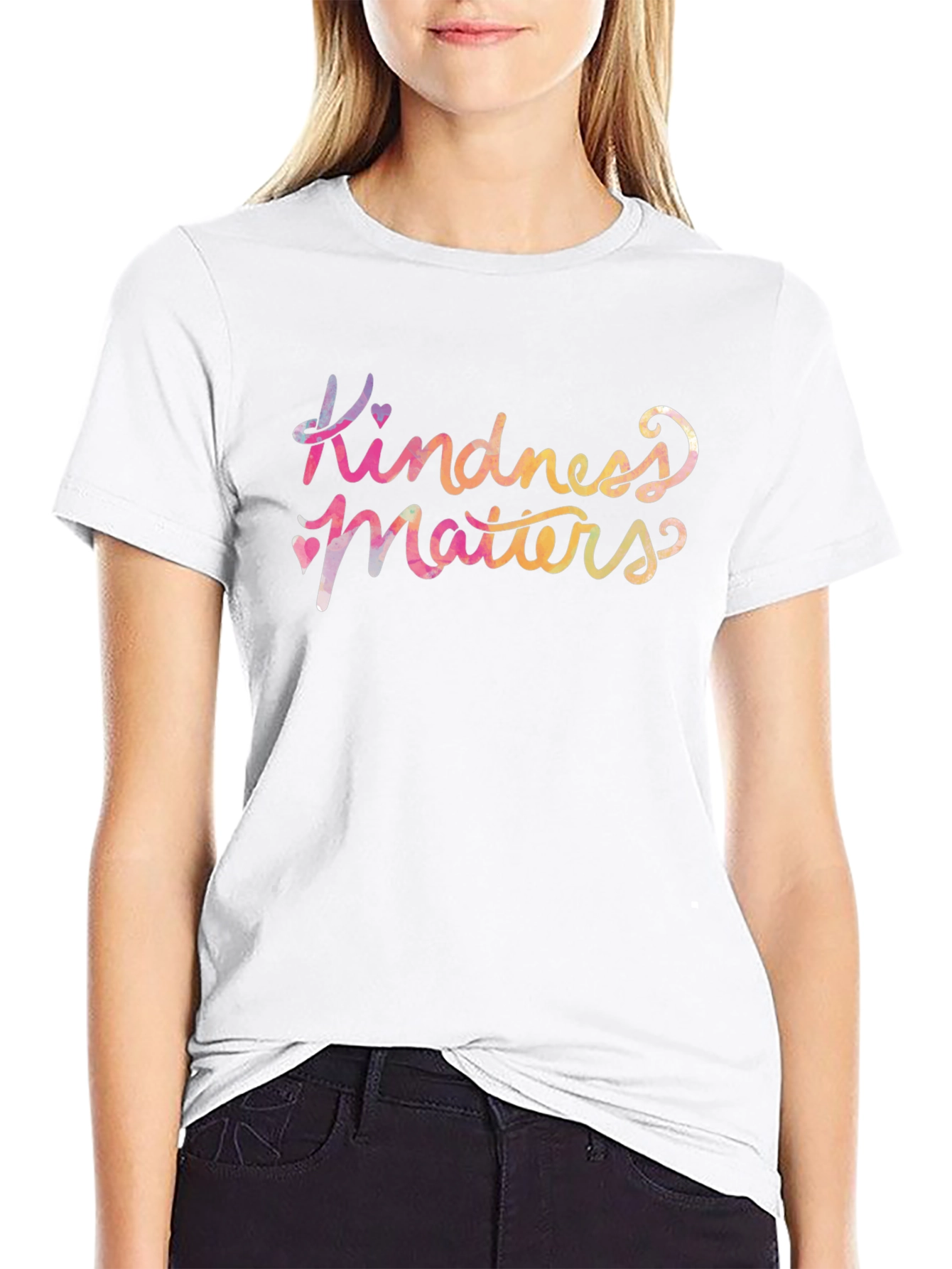 Black Kindness Matters Graphic Tee - Soft Cotton Unisex T-Shirt view 9
