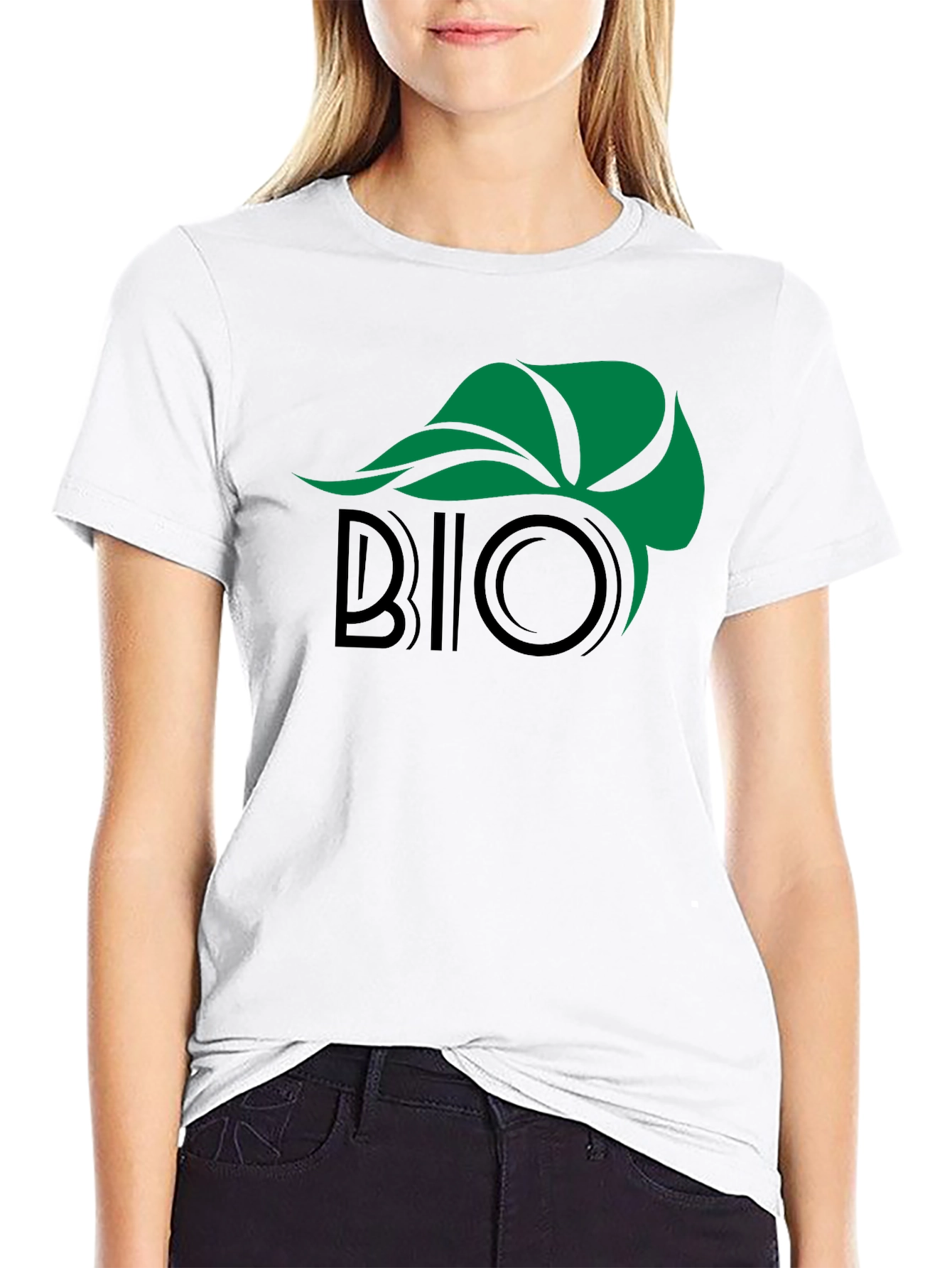 Black Eco-Friendly Bio Graphic Black T-Shirt view 9