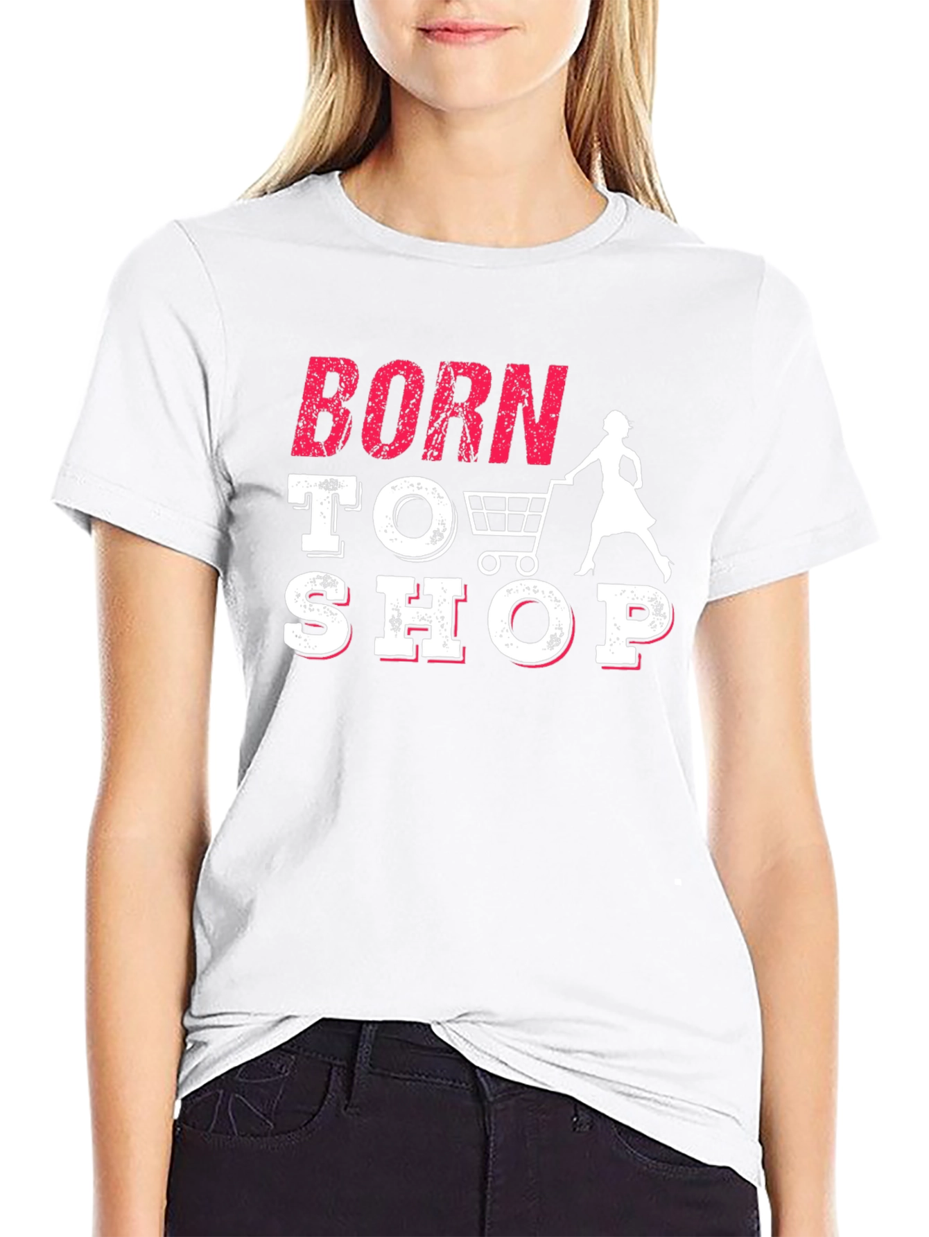 Born To Shop Graphic Tee - 9