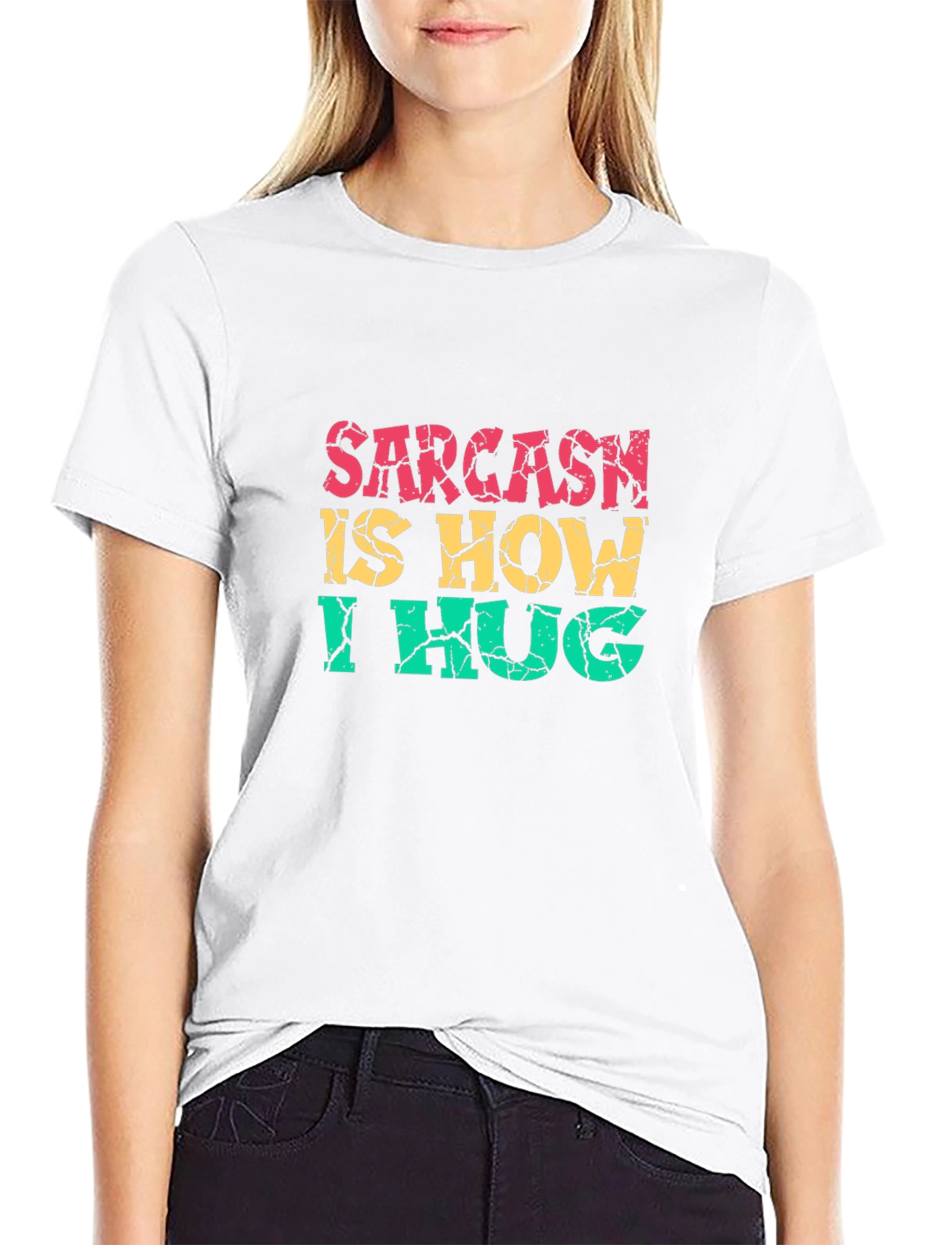 Black Sarcasm is How I Hug Graphic Tee view 9