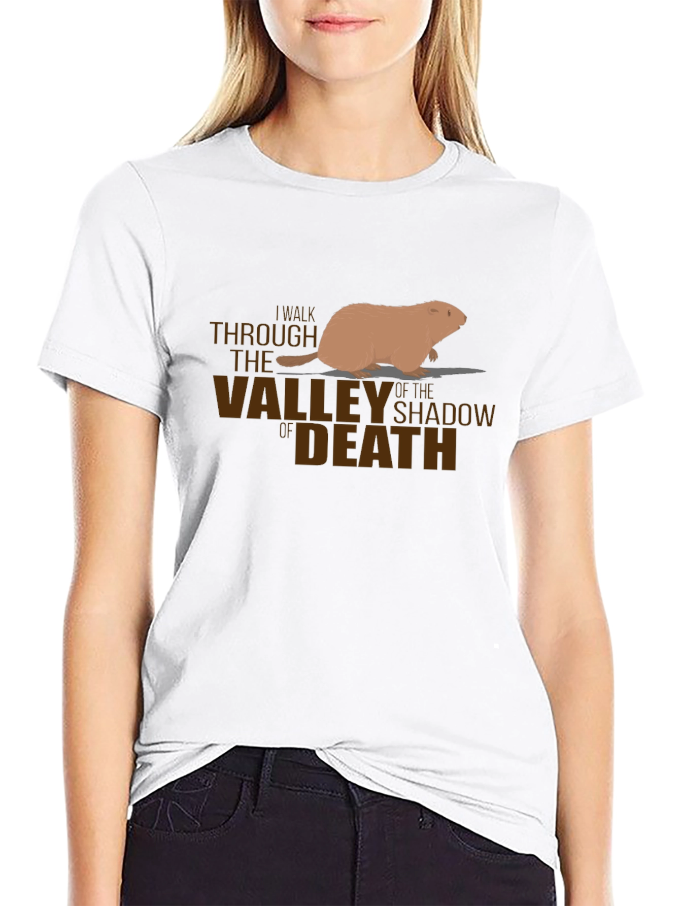 Black I Walk Through The Valley Of The Shadow Of Death T-Shirt view 9