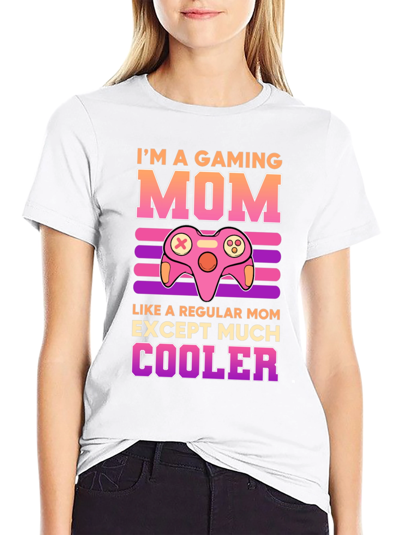 Gaming Mom Graphic T-Shirt - Gamer Mother Tee - 9