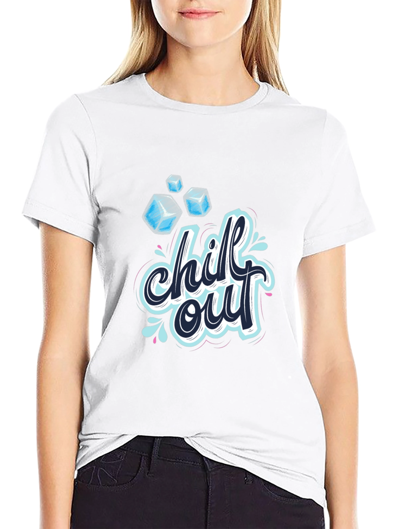 Black Chill Out Graphic T-Shirt - Cool & Casual view 9