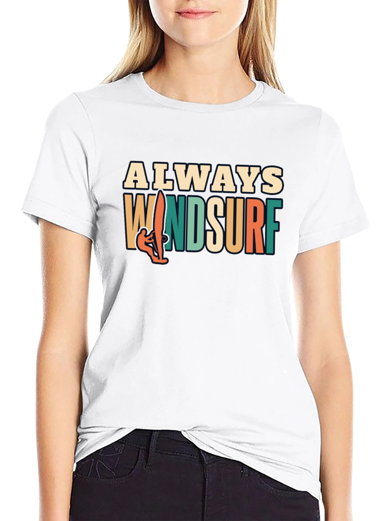 Black Always Windsurf T-Shirt view 9