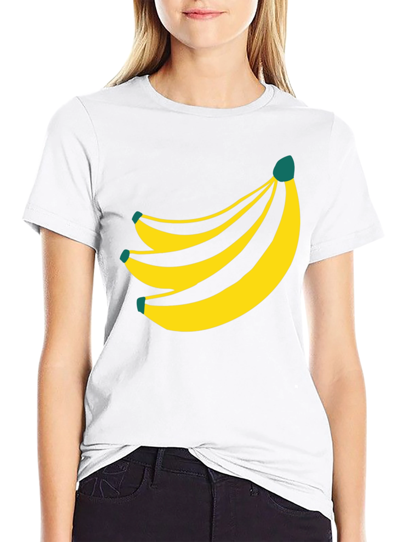 Black Banana Graphic Tee - Unisex Black T-Shirt view 9